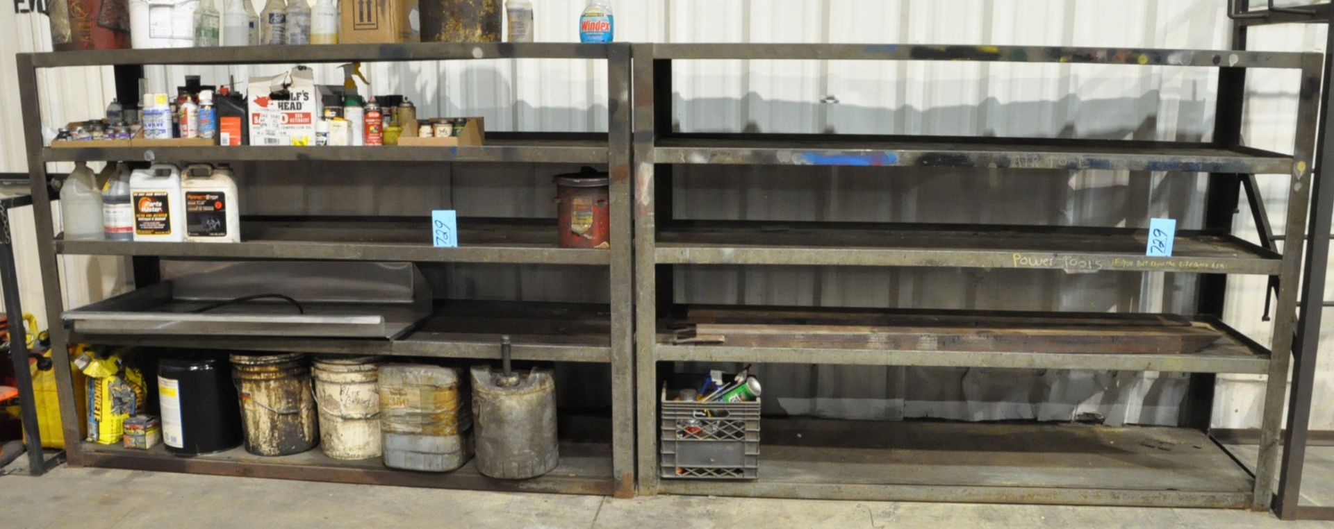 Lot-(2) Sections 84"W x 24"D x 60"H Steel Shelving, (Contents Not Included)