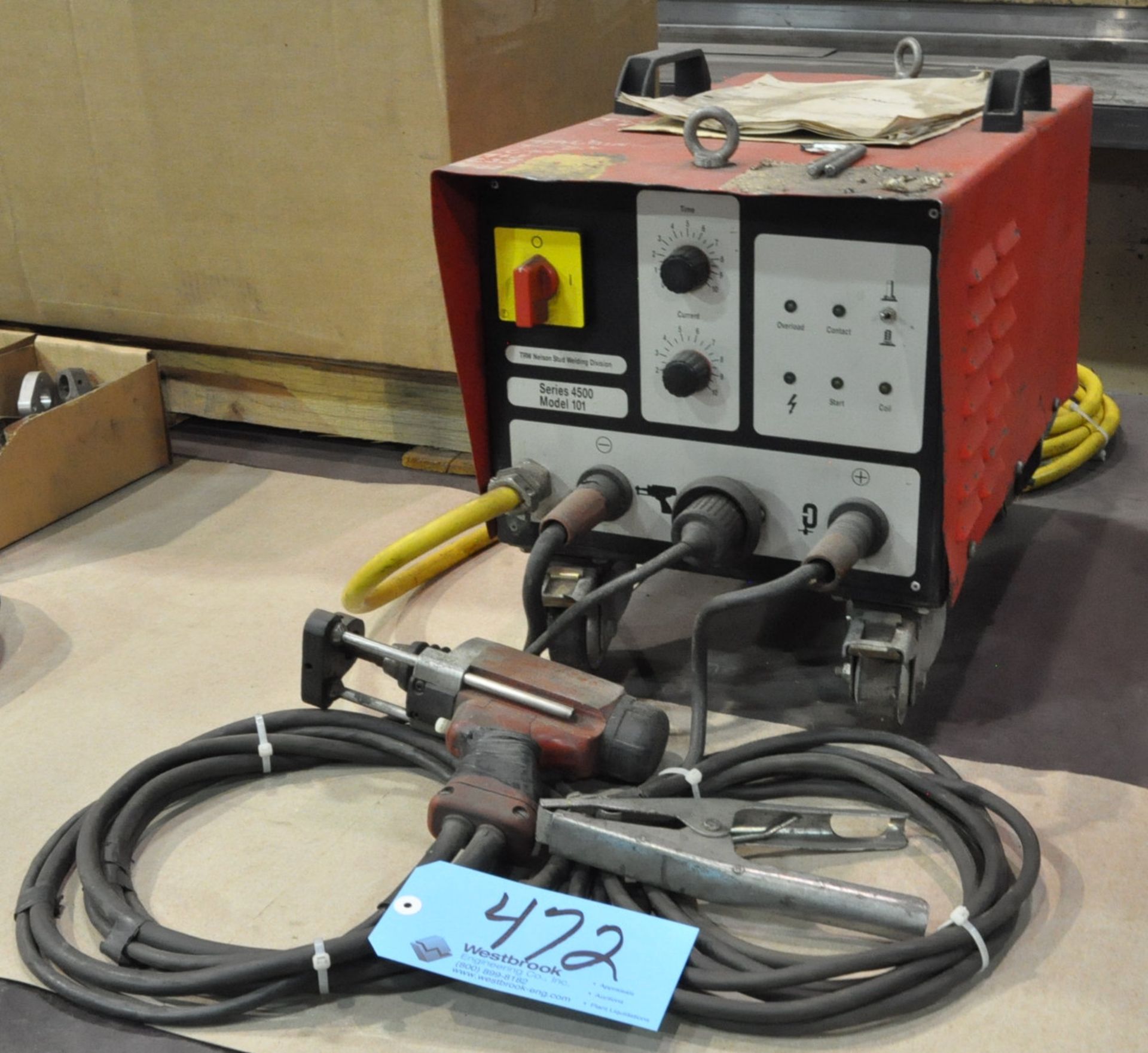 TRW Nelson Series 4500, Model 101 Stud Welding System, 3-PH, with Gun and Leads