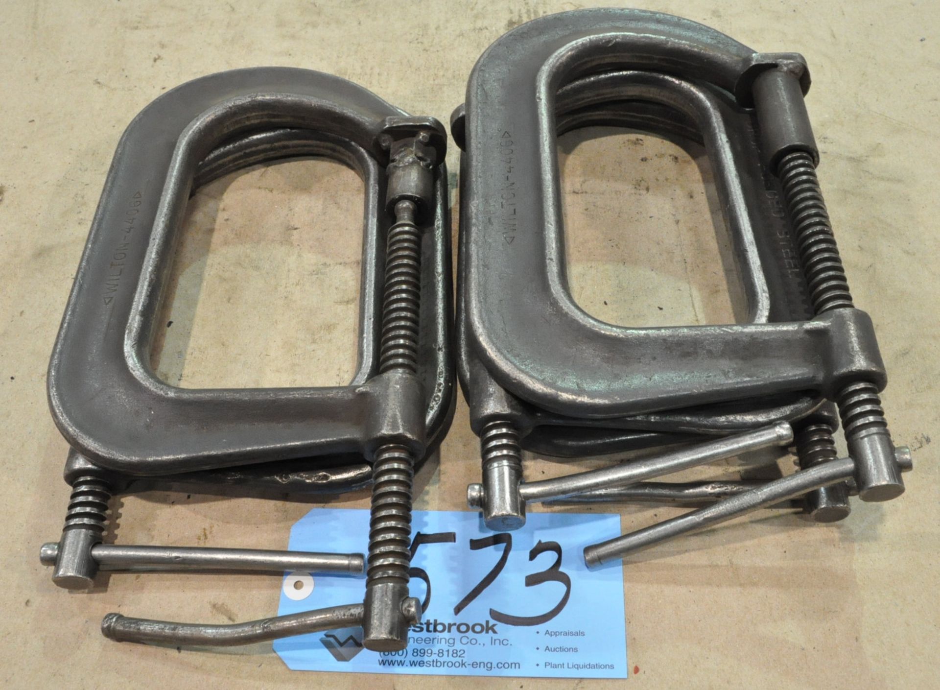 Lot-(5) 6" C-Clamps