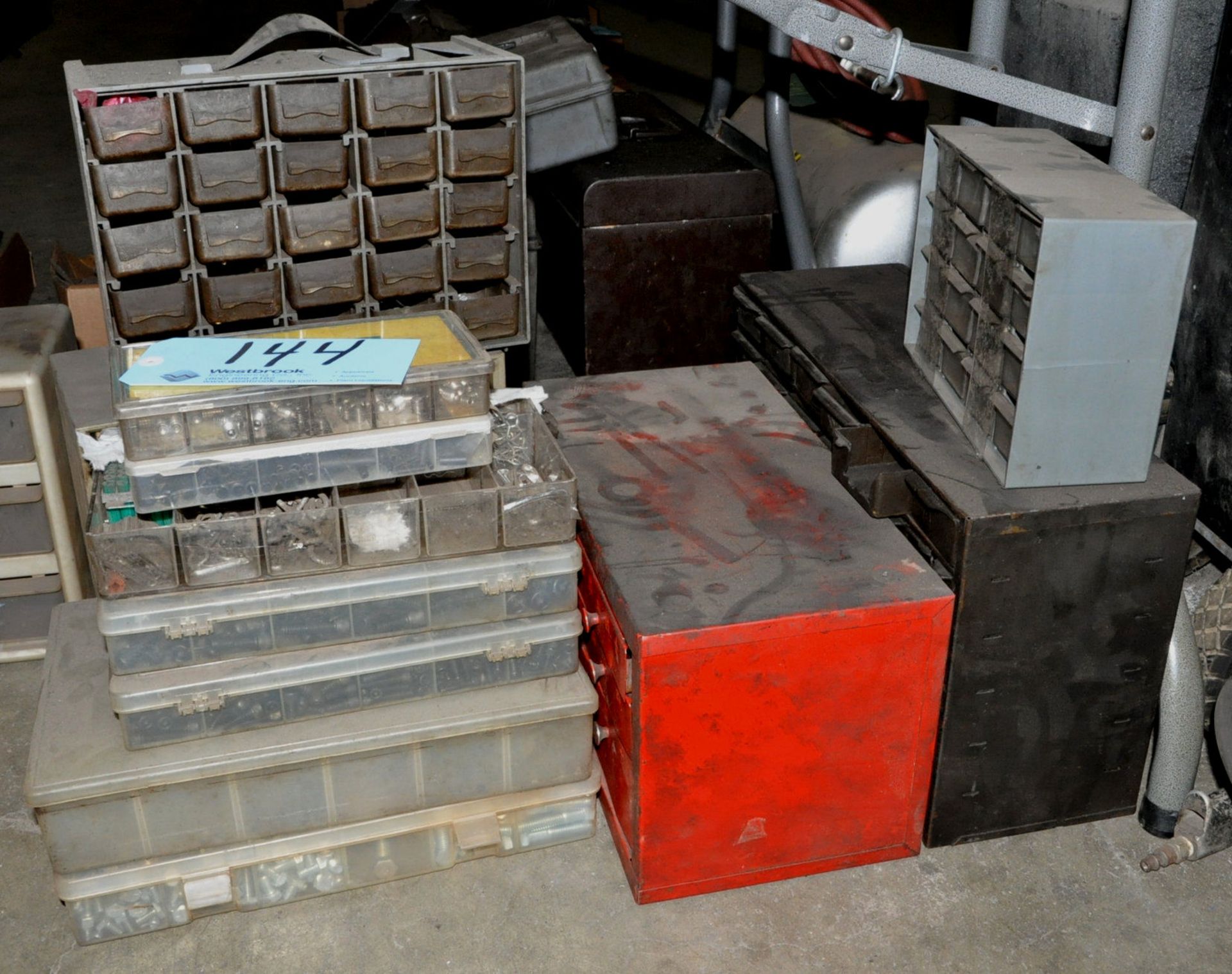 Lot-Various Hardware in (2) Boxes, Service Kits and Organizers Under (1) Table - Image 2 of 2