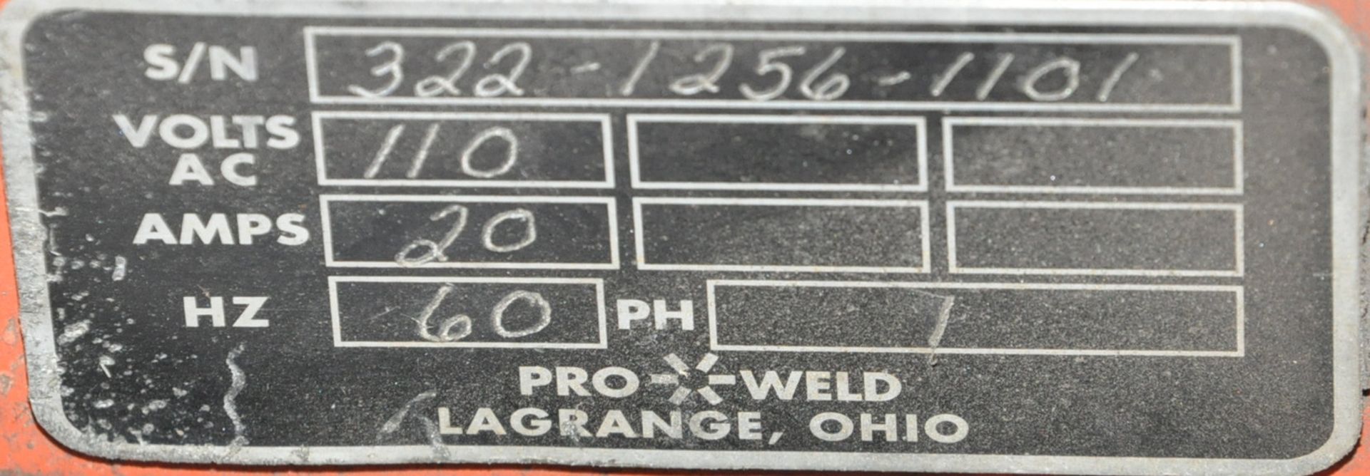 Pro-Weld Model CD-312 Stud/Pin Welder, (Welder Only) - Image 2 of 2