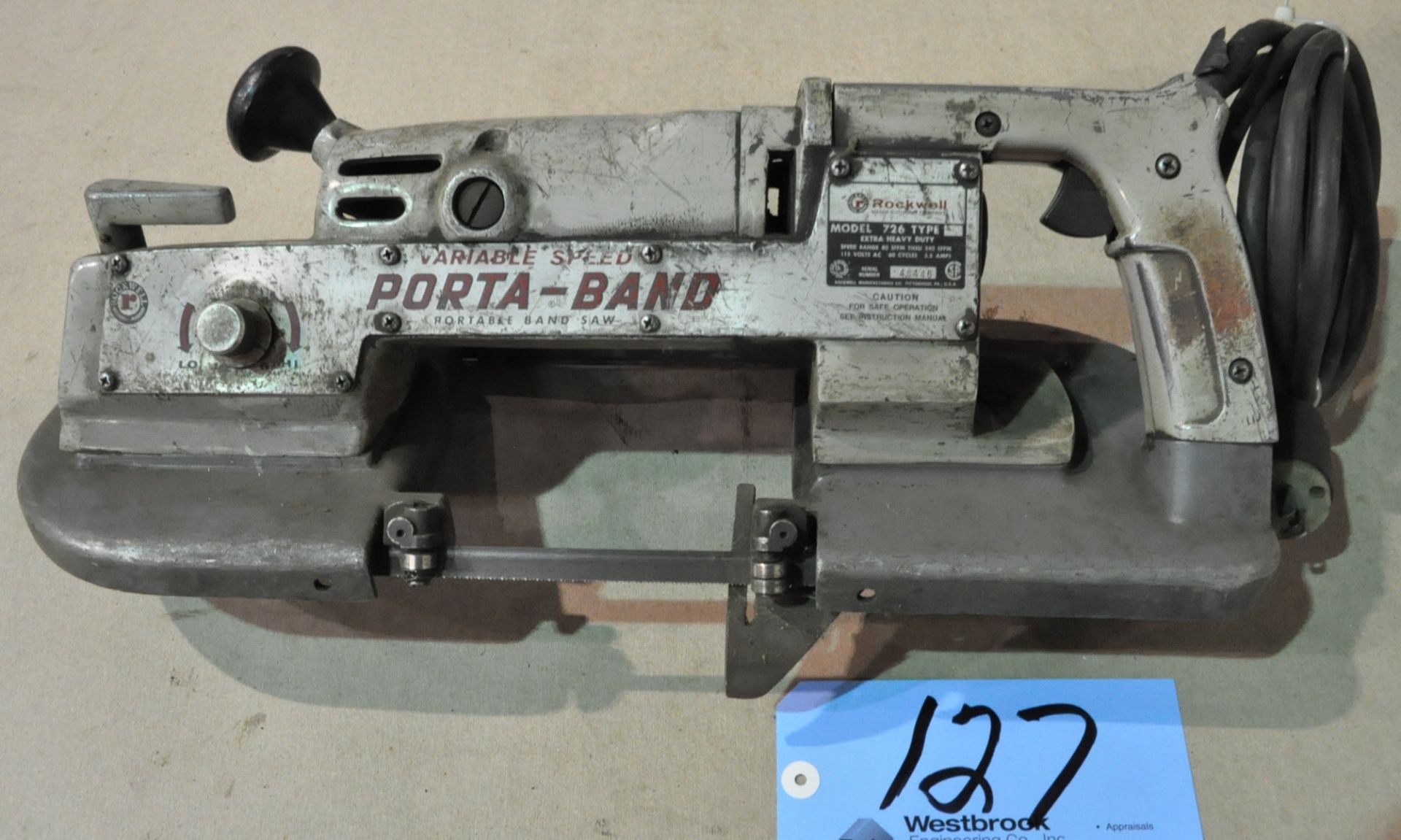 Rockwell Model 726, Variable Speed Porta-Band Electric Saw