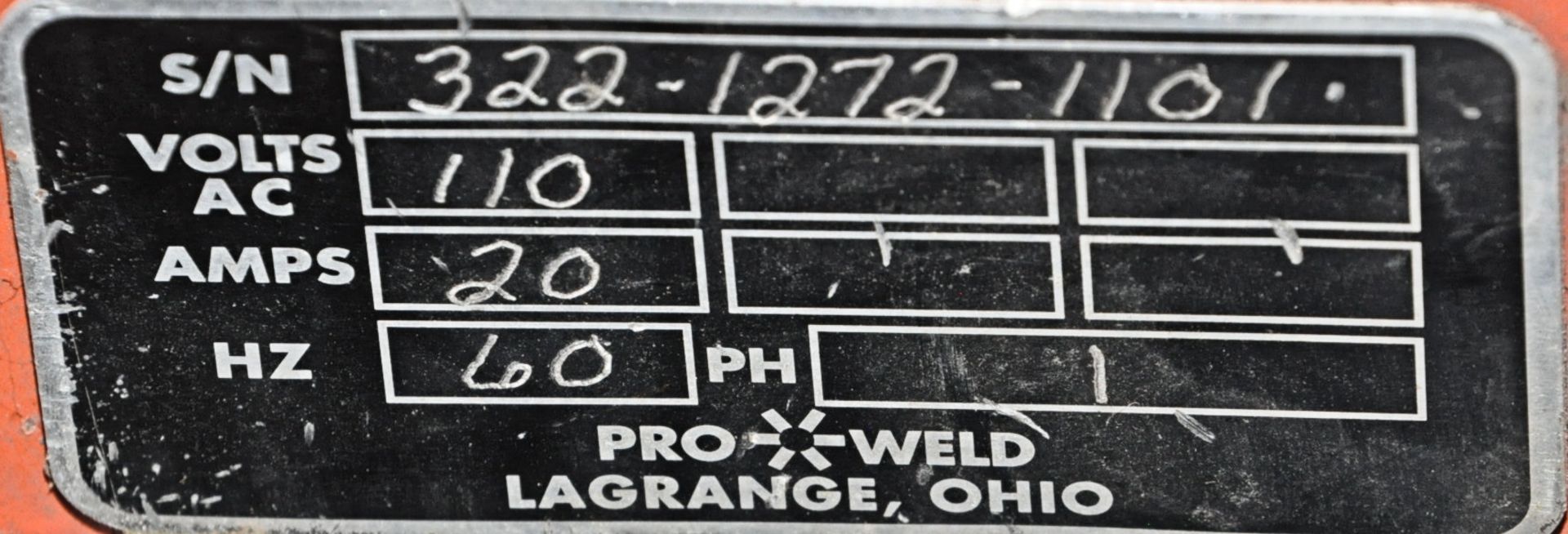 Pro-Weld Model CD-312 Stud/Pin Welder, (Welder Only) - Image 2 of 2