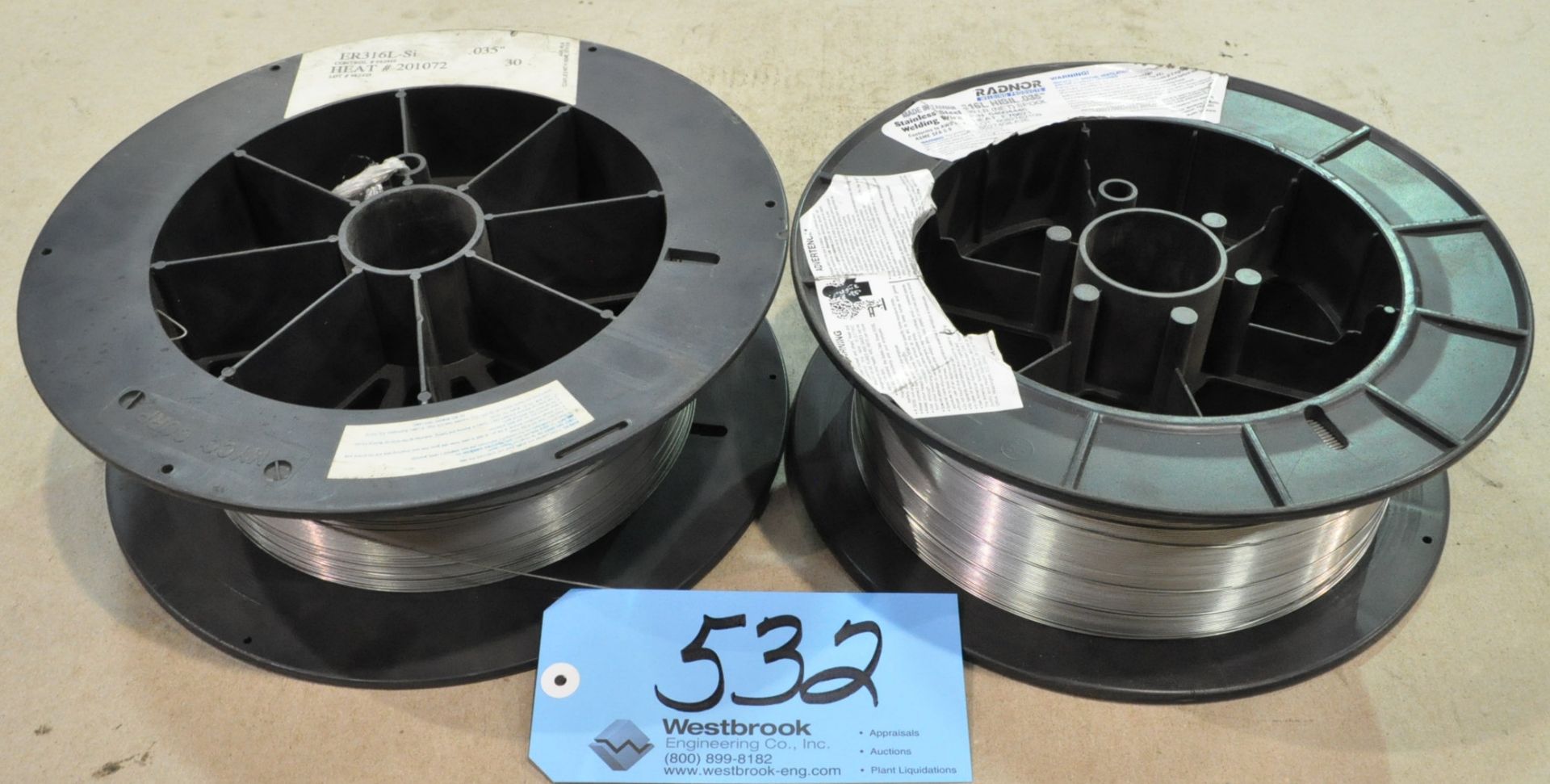 Lot-(2) Partial Spools of Stainless Steel Welding Wire