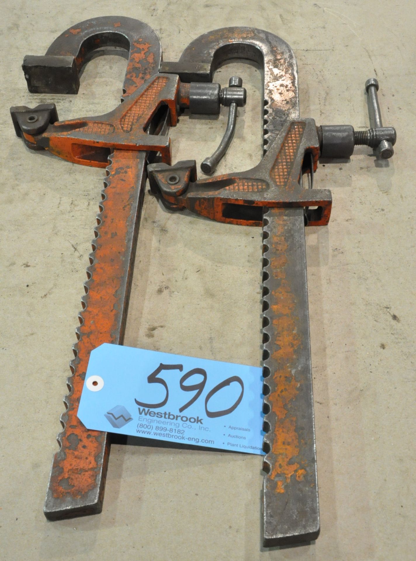 Lot-(2) 16" Ratcheting Type Clamps