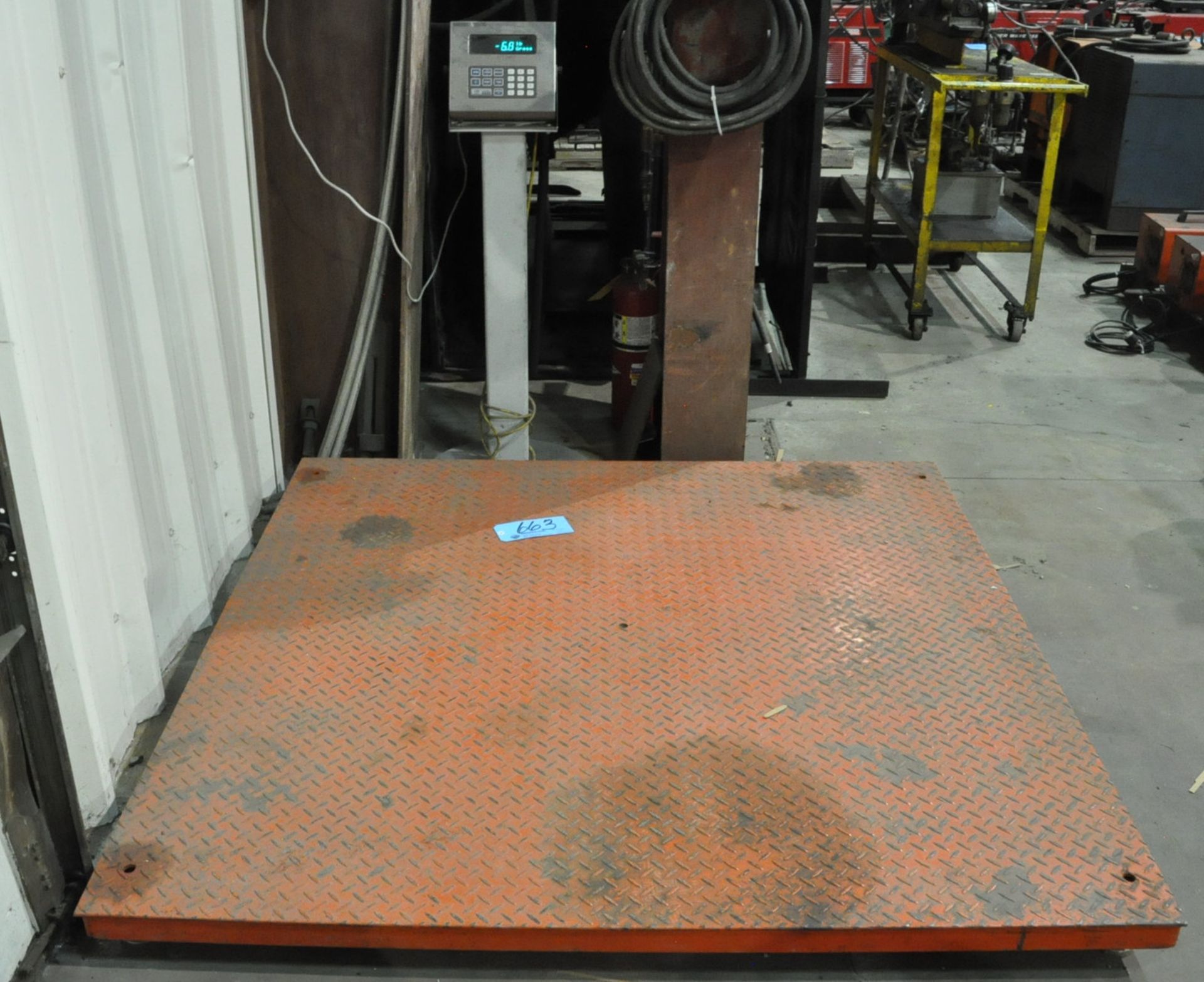 60" x 60" Floor Plate Scale, GSE 550 Digital Readout Scale Head, Approx. 5000-LBS Capacity