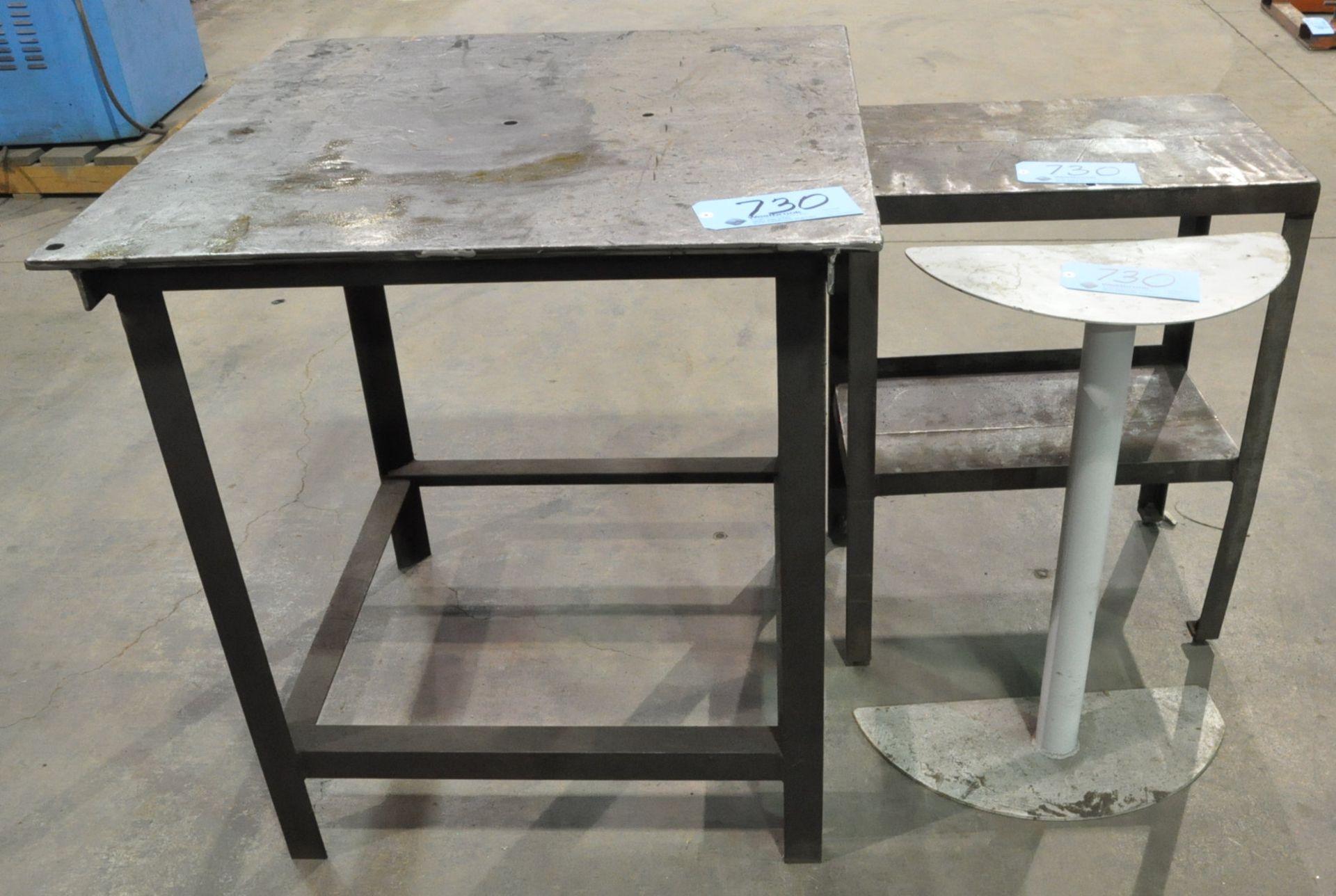 Lot-(3) Various Steel Tables/Stands