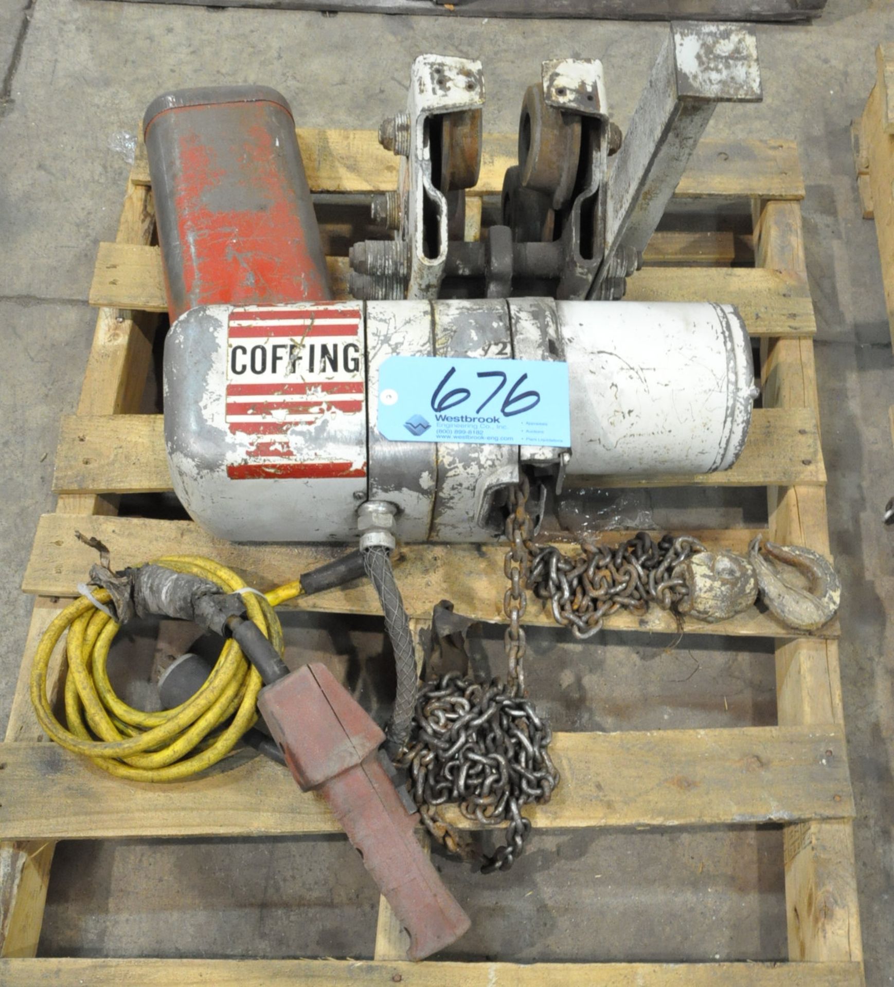 Coffing 1/2-Ton Capacity Electric Hoist with Trolley