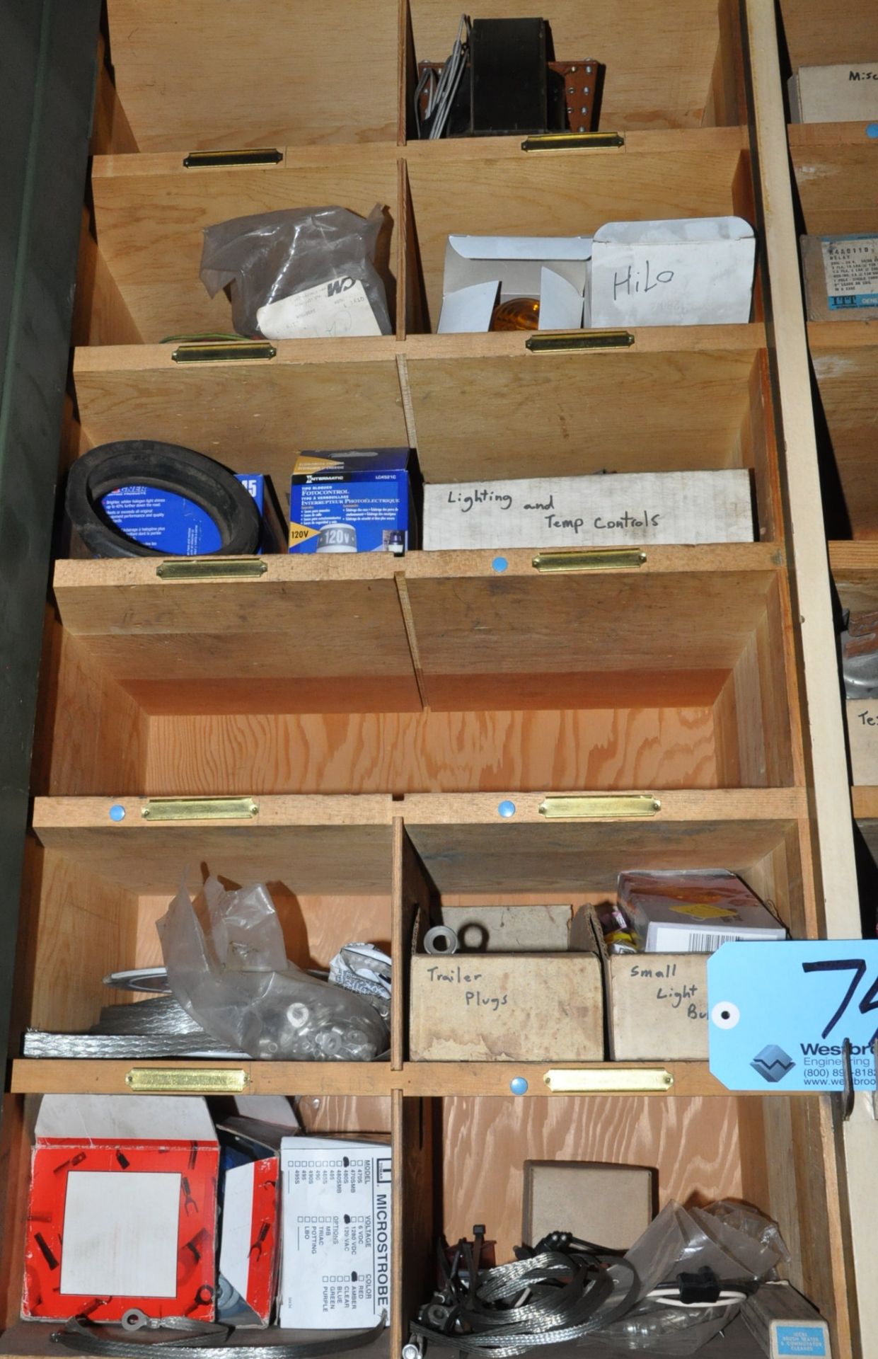 Lot-Fuses, Cord Plugs, Contacts, Misc. Electrical in (1) Cabinet, (Cabinet Not Included) - Image 4 of 7