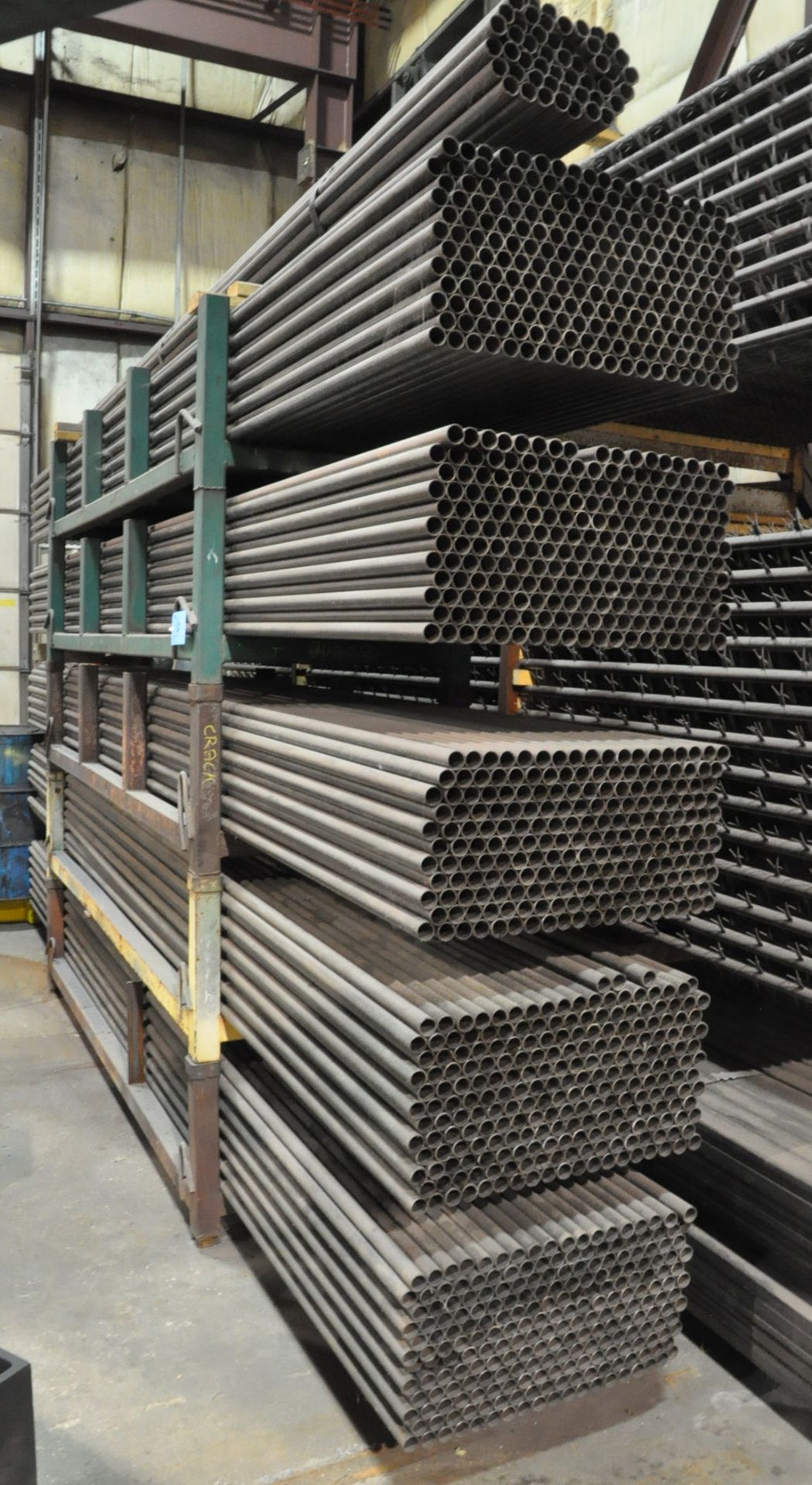 Lot -1163 pcs. 1.250” O.D. x 16 ga. wall x 15’ 7/8” Steel Hollow Tube Stock with (5) Stock Carriers