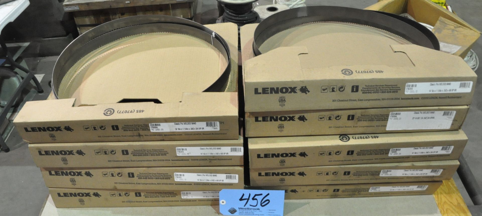 Lot-(9) Packaged Lenox Classic Pro 14' 6" x 1 1/4" x .042 x 3/4 VP Band Saw Blades Under (1) Table