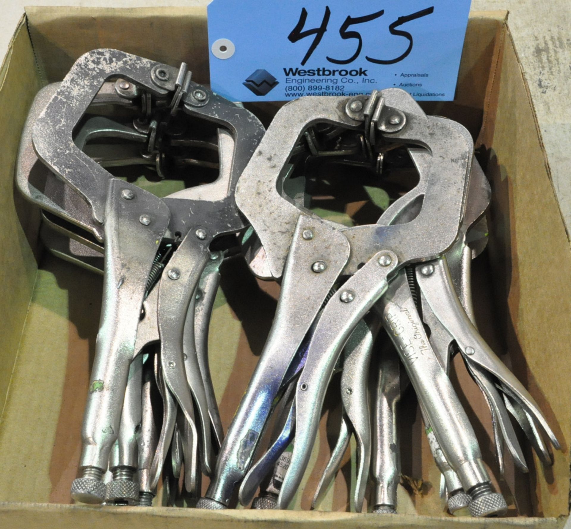 Lot-Large Vise Grip and Other Brand Pliers in (1) Box