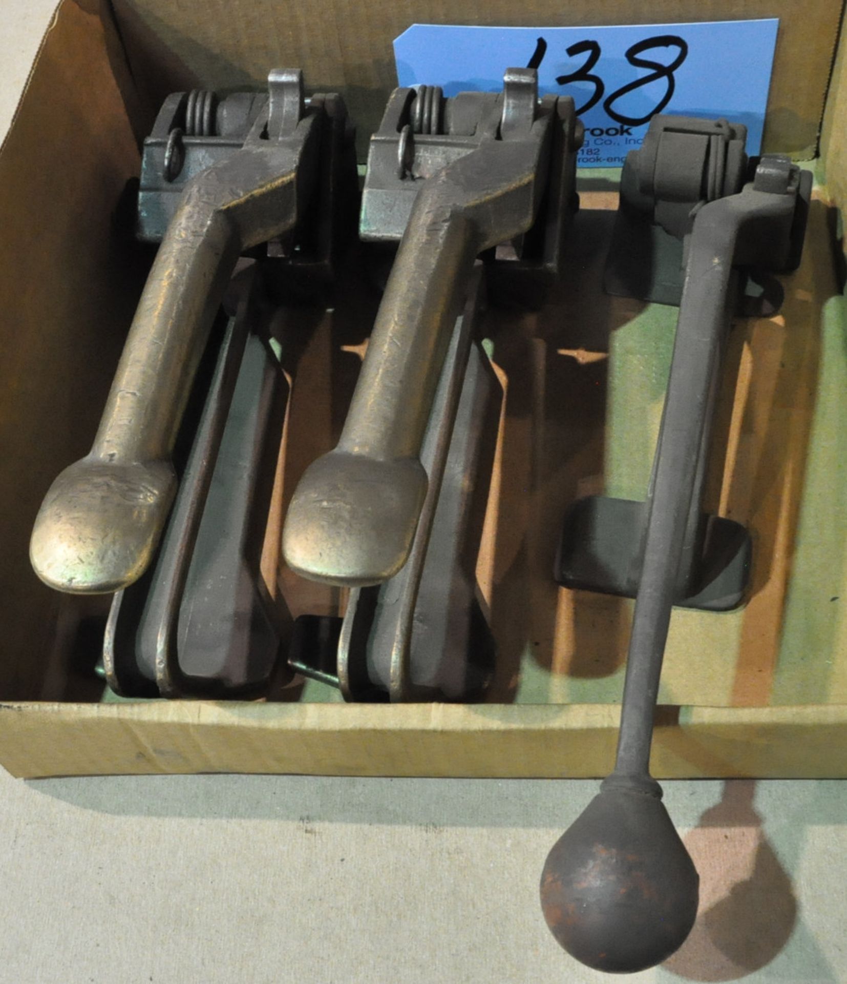 Lot-(3) Brass Banding Tensioners in (1) Box Under Table