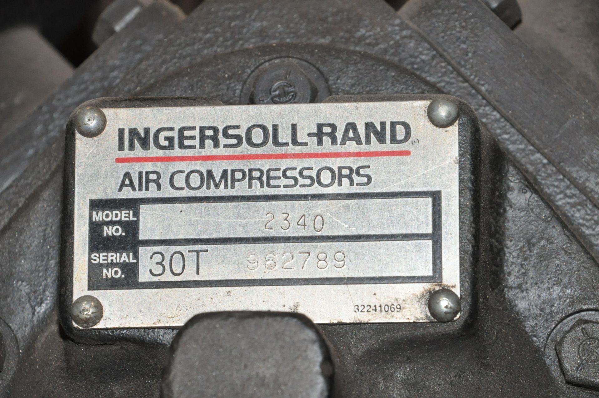 Ingersoll-Rand Model T30, 5-HP Vertical Tank Mounted Air Compressor, Approx. 80-Gallon Tank - Image 2 of 2