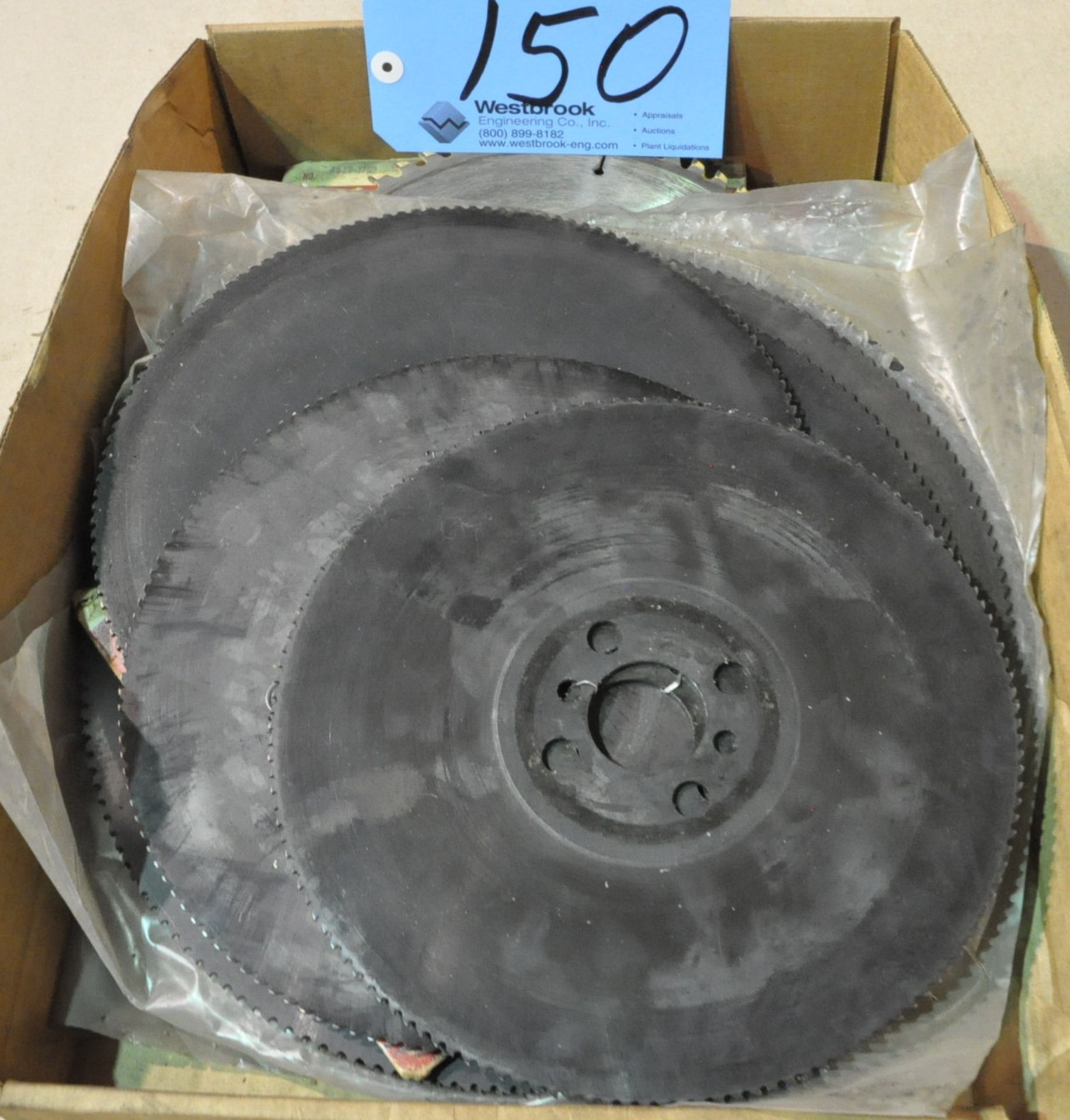 Lot-Cold Saw Blades in (1) Box Under Table