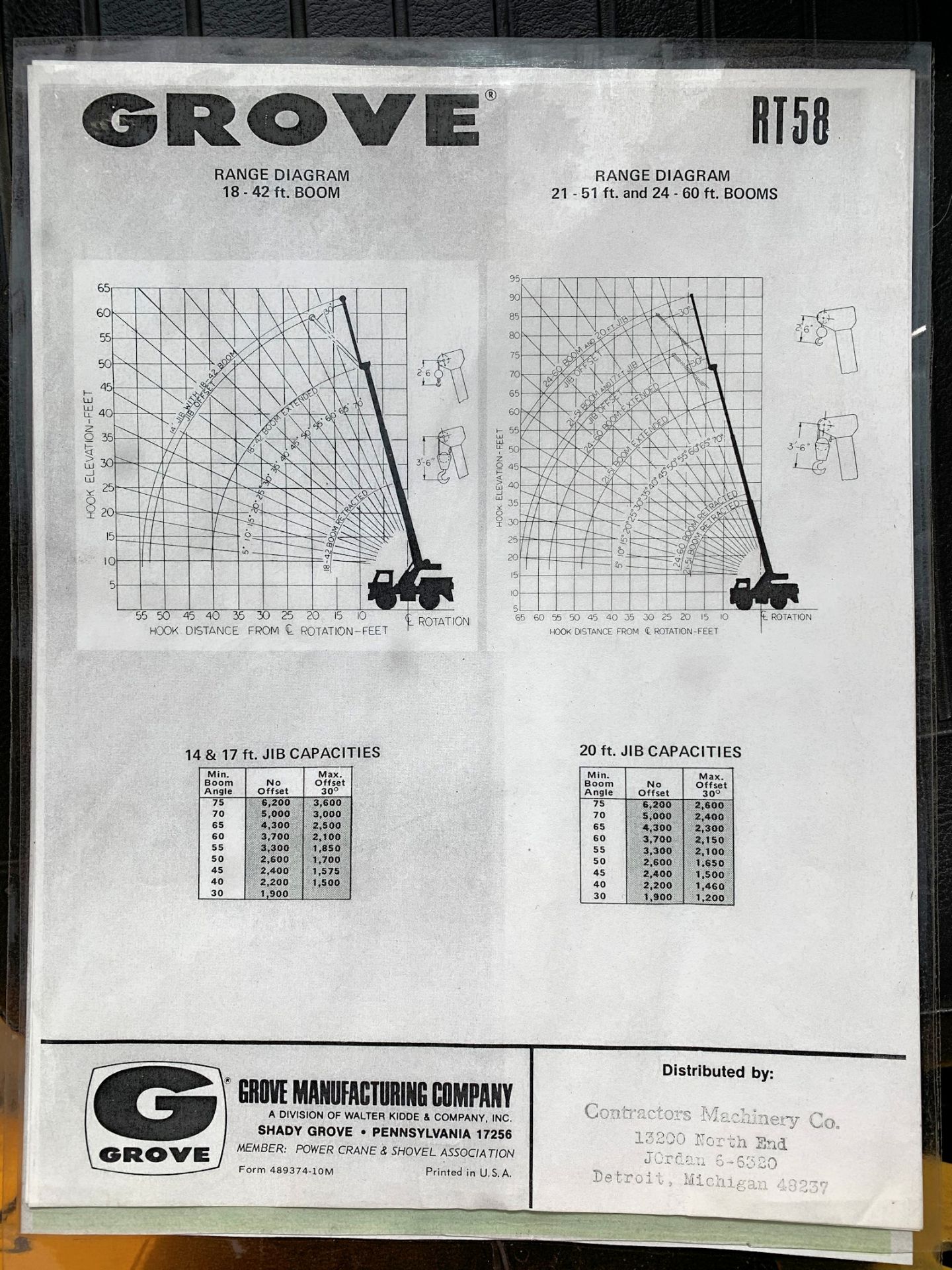 Grove Model RT48, 14-Ton Capacity Fully Hydraulic Self-Propelled Gasoline Powered Boom Crane - Image 12 of 12