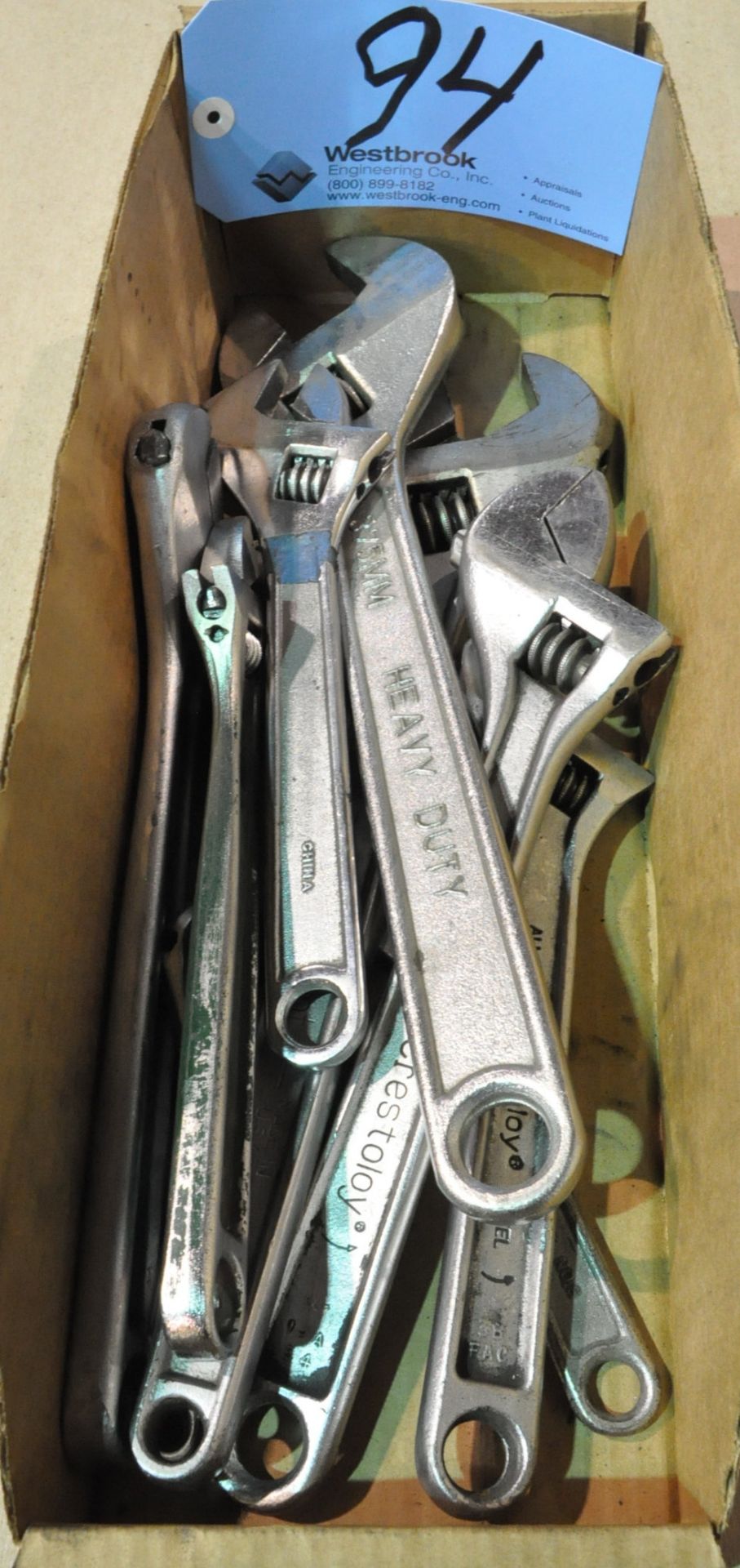 Lot-Adjustable Wrenches in (1) Box