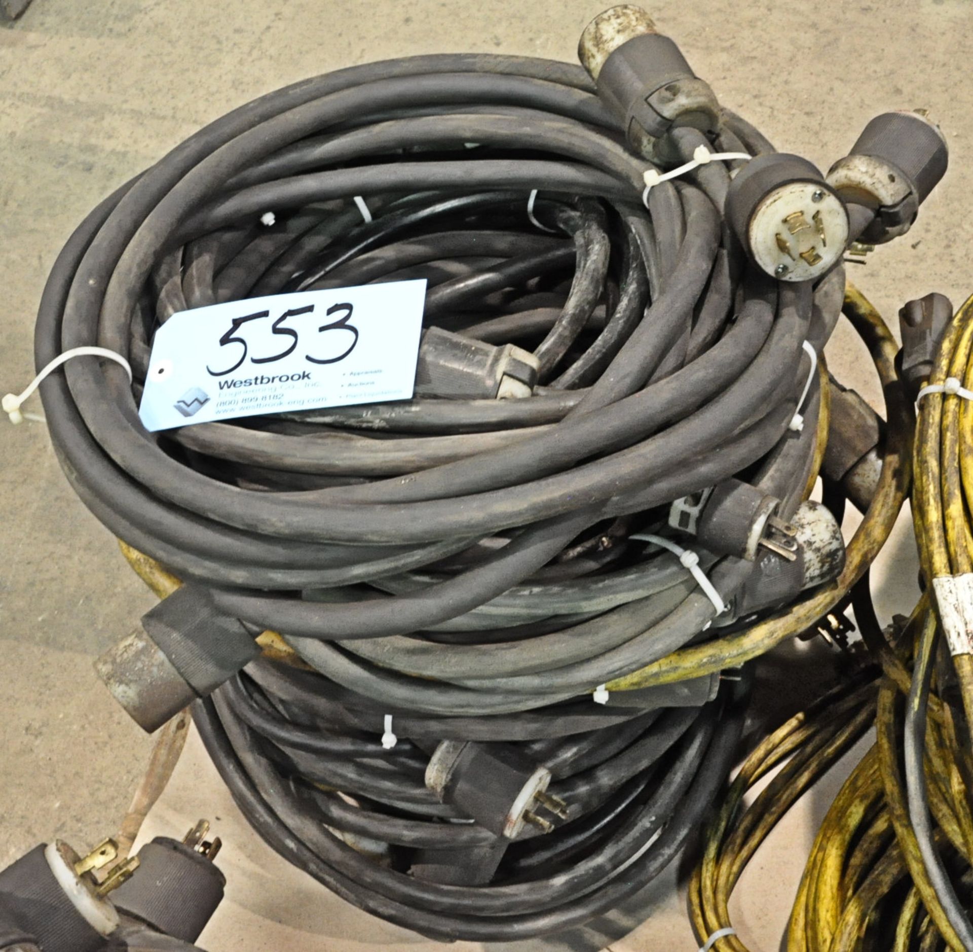 Lot-Three Phase Extension Cords in (1) Stack