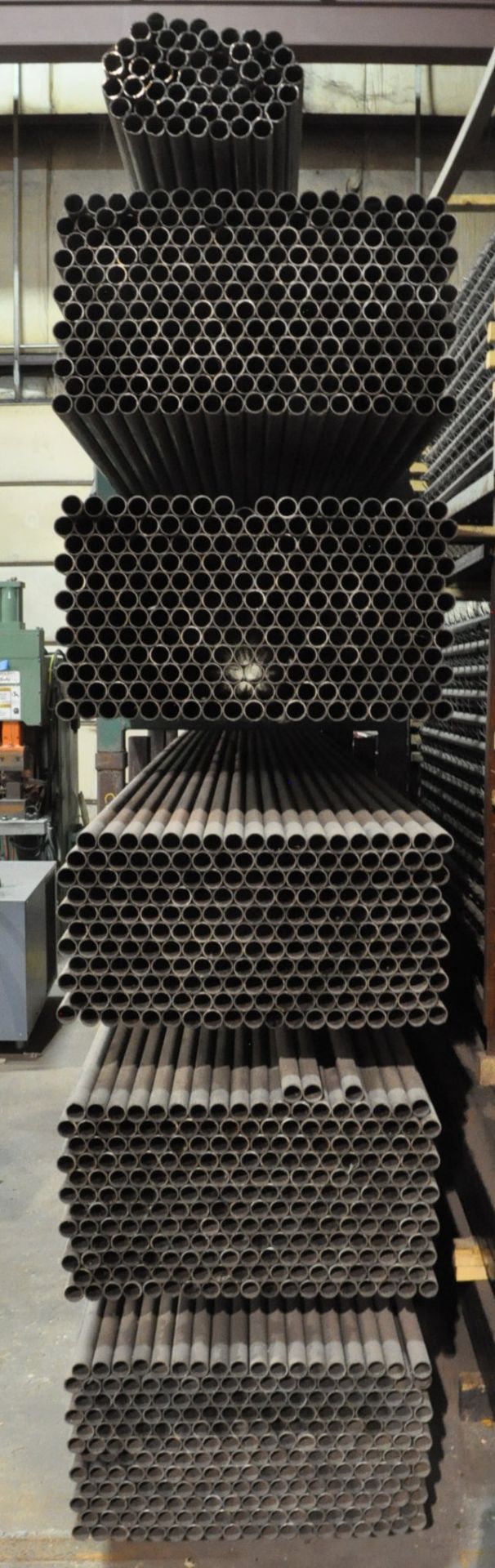 Lot -1163 pcs. 1.250” O.D. x 16 ga. wall x 15’ 7/8” Steel Hollow Tube Stock with (5) Stock Carriers - Image 2 of 3