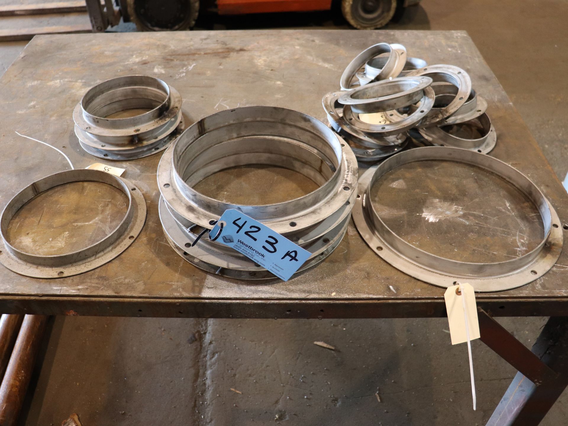 (1) Lot - Stainless Steel Flange Rings