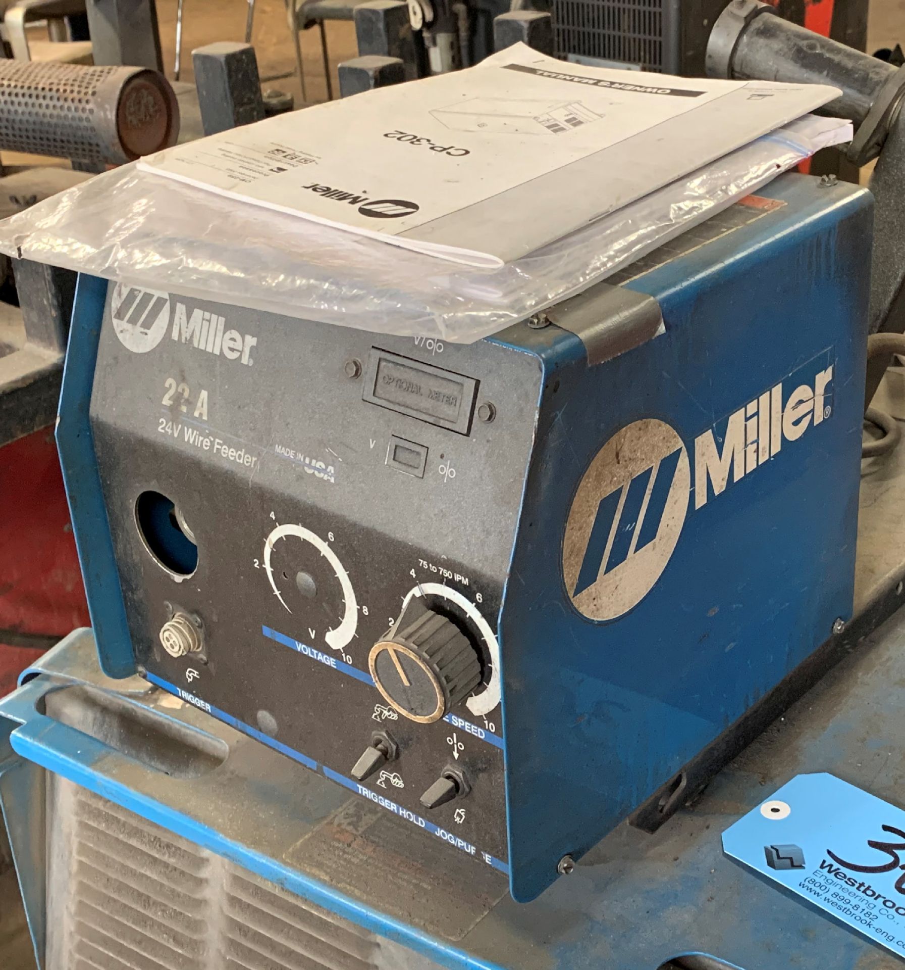 Miller CP302, 300-Amp Capacity CV DC Arc Welding Power Source Mig Welder - Image 2 of 3