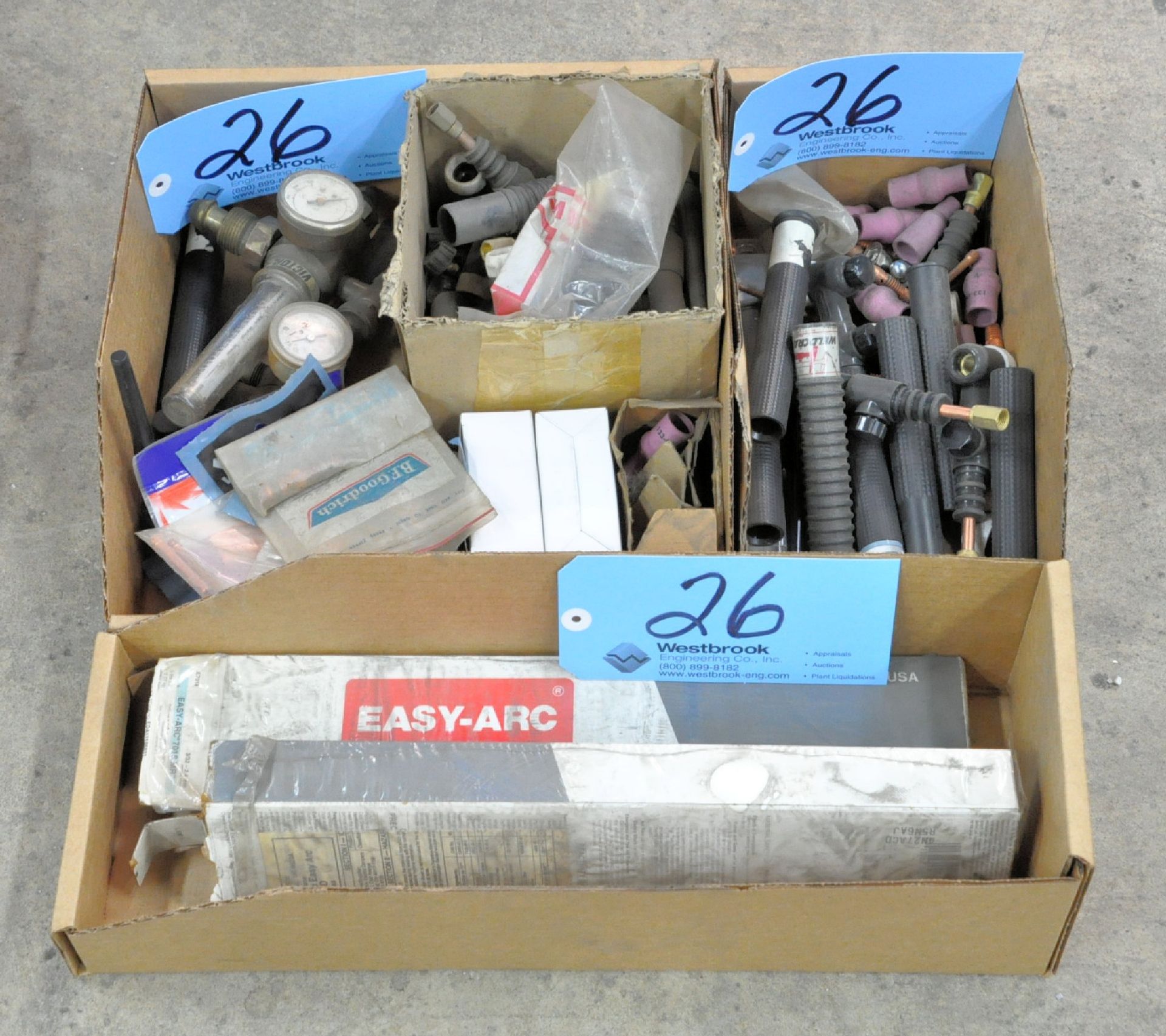 Lot-Welder Accessories, Flow Gauges, and Welding Rods in (3) Boxes