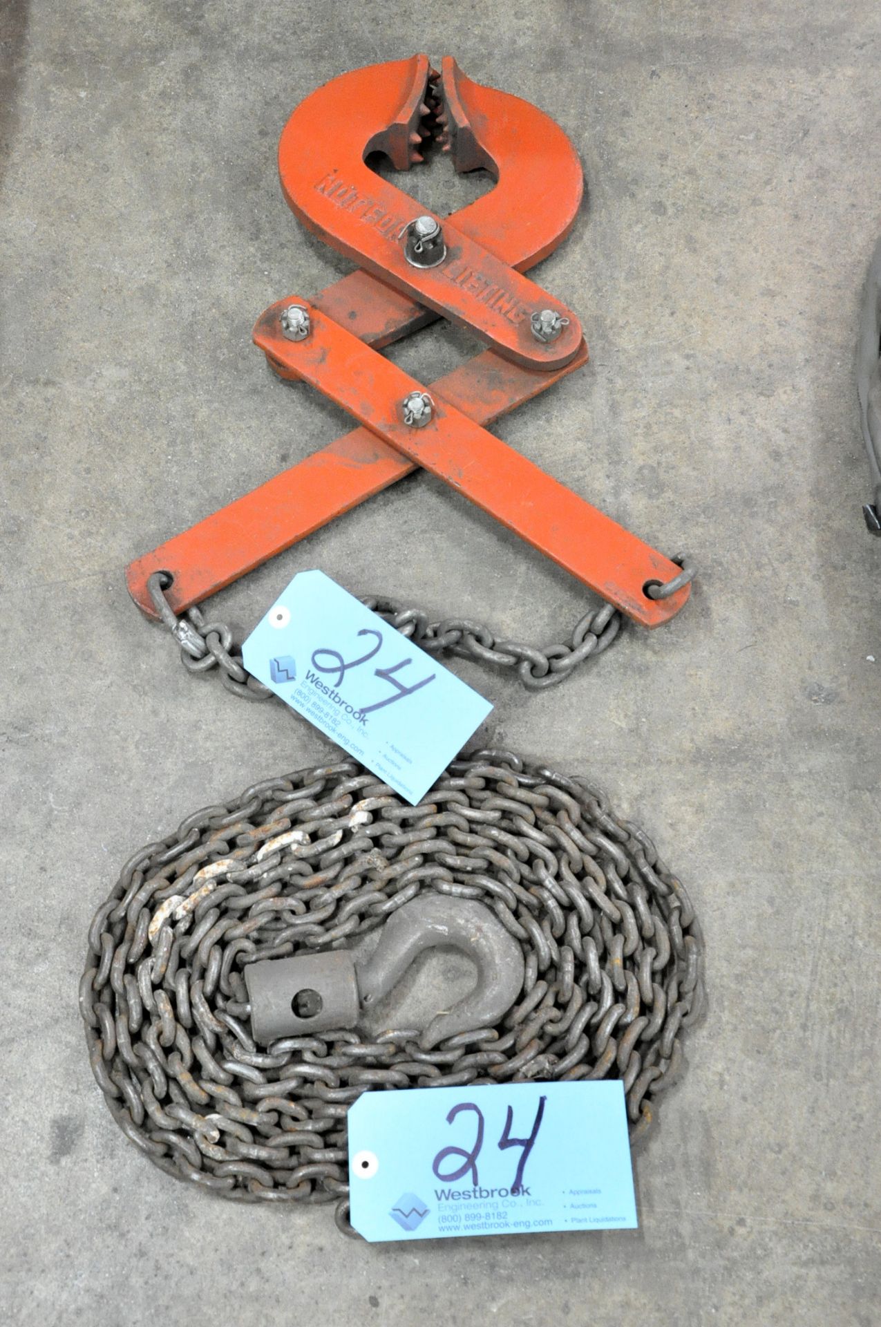 Lot-(1) Pallet Grab and (1) Single Hook Chain