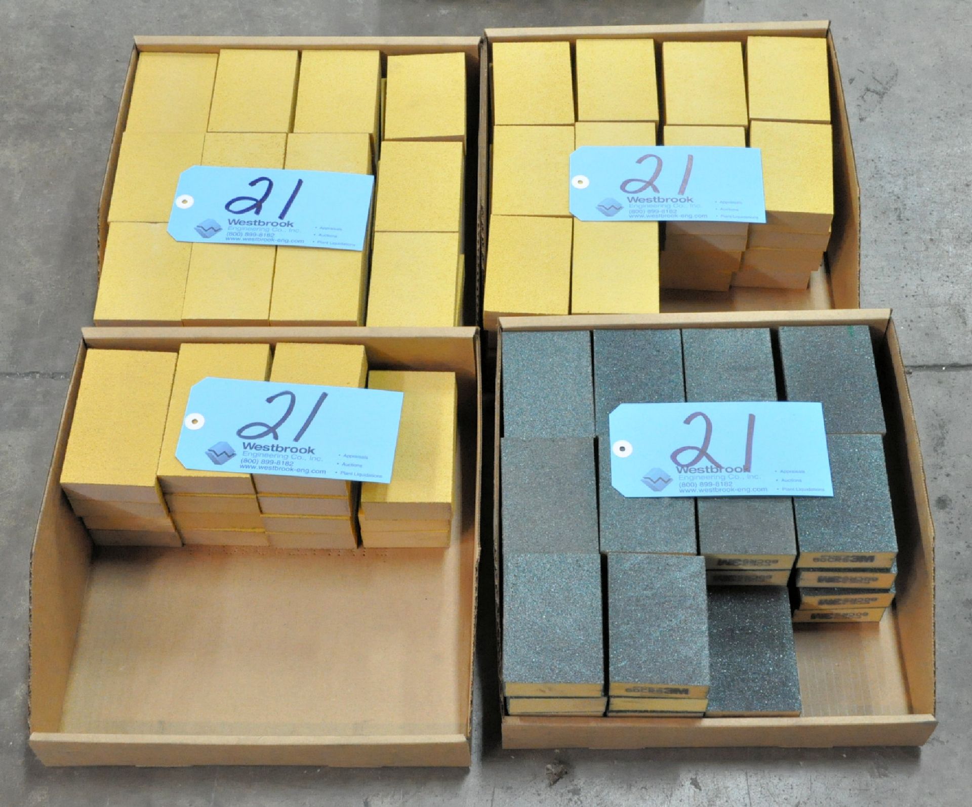 Lot-3M Sanding Blocks in (4) Boxes