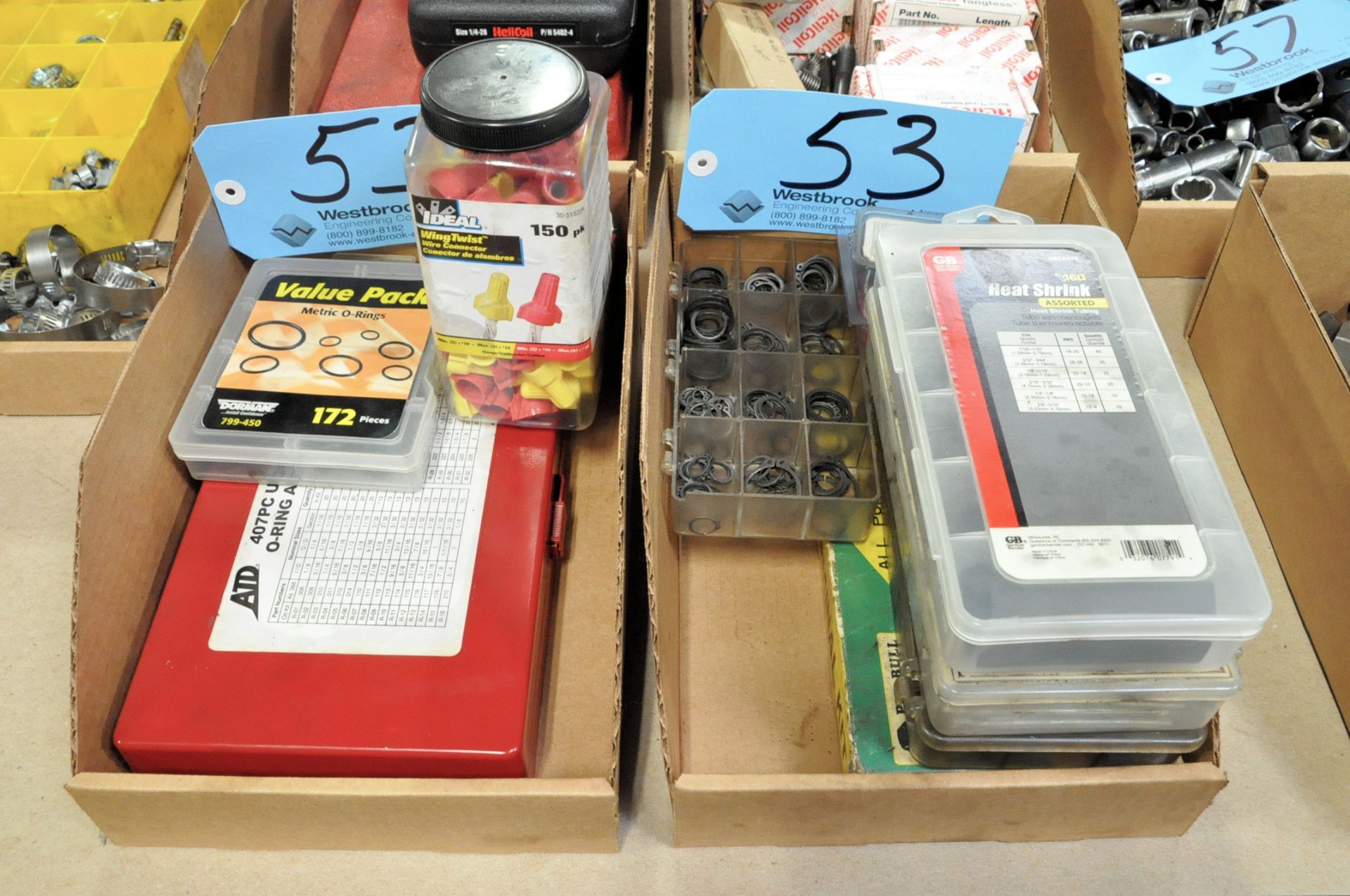 Lot-O Ring, Heat Shrink, Cotter Pin, etc. Service Kits in (2) Boxes