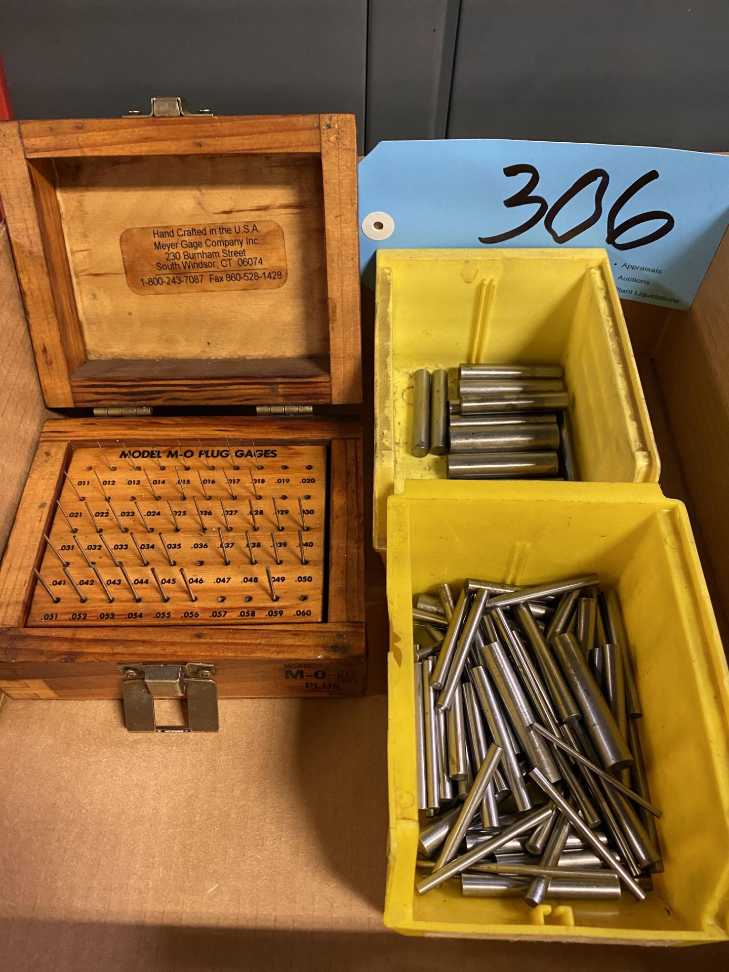 Pin Gage Set with Loose Pin Gages in (1) Box