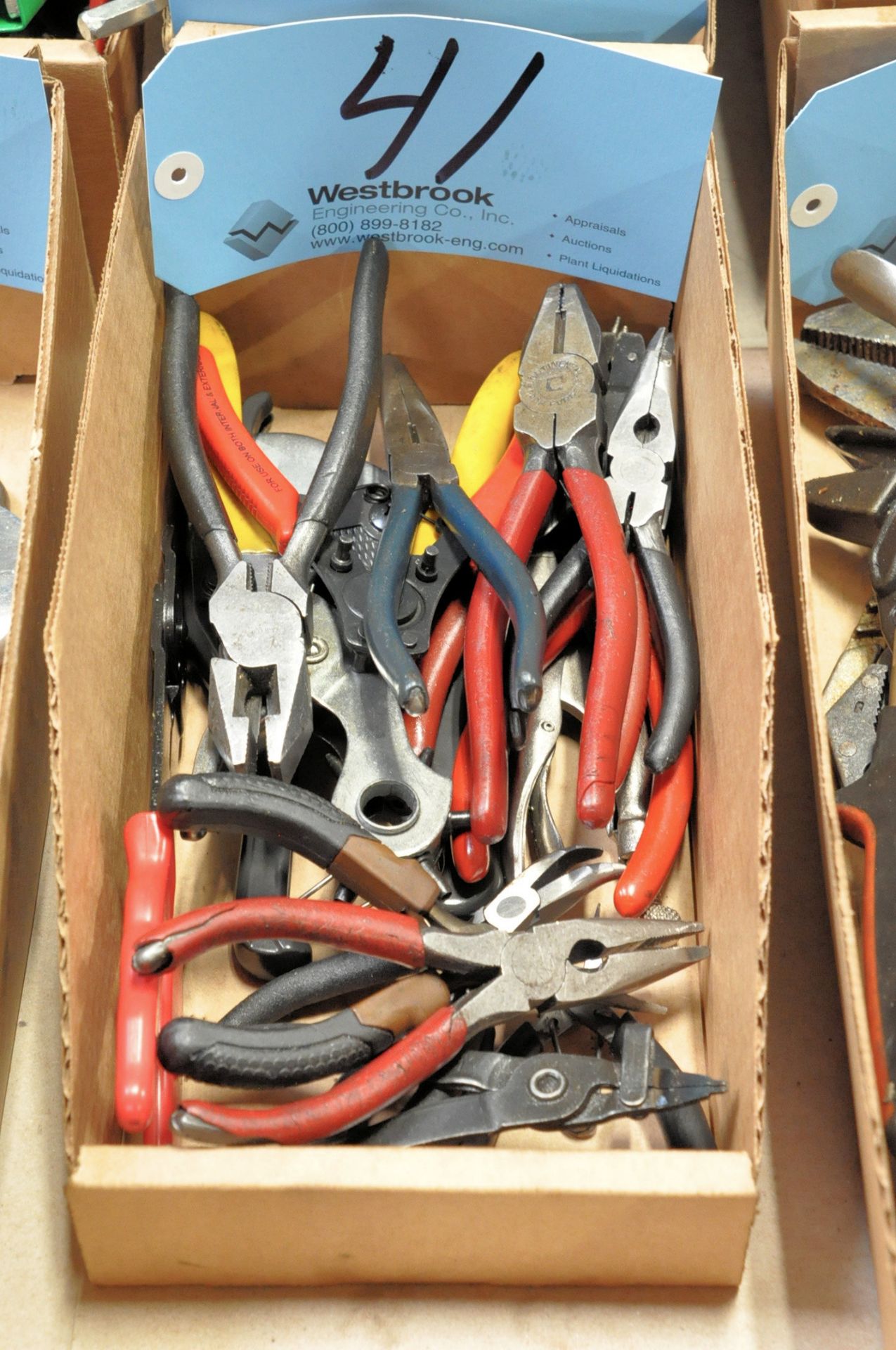 Lot-Various Pliers in (1) Box