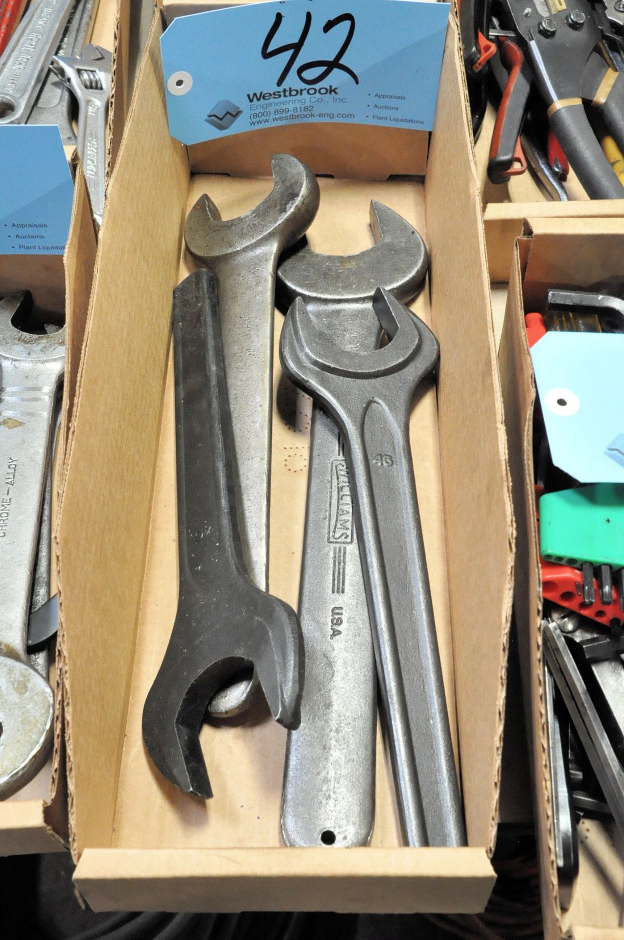 Lot-Industrial Wrenches in (2) Boxes