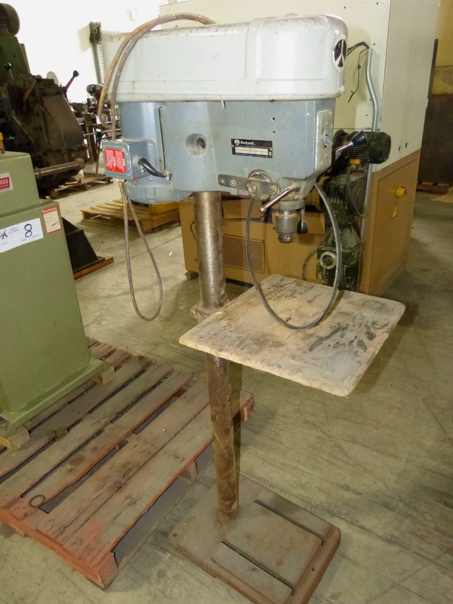 ROCKWELL FLOOR MODEL DRILL PRESS, 6' QUILL TRAVEL, 110 VOLTS - Image 2 of 3