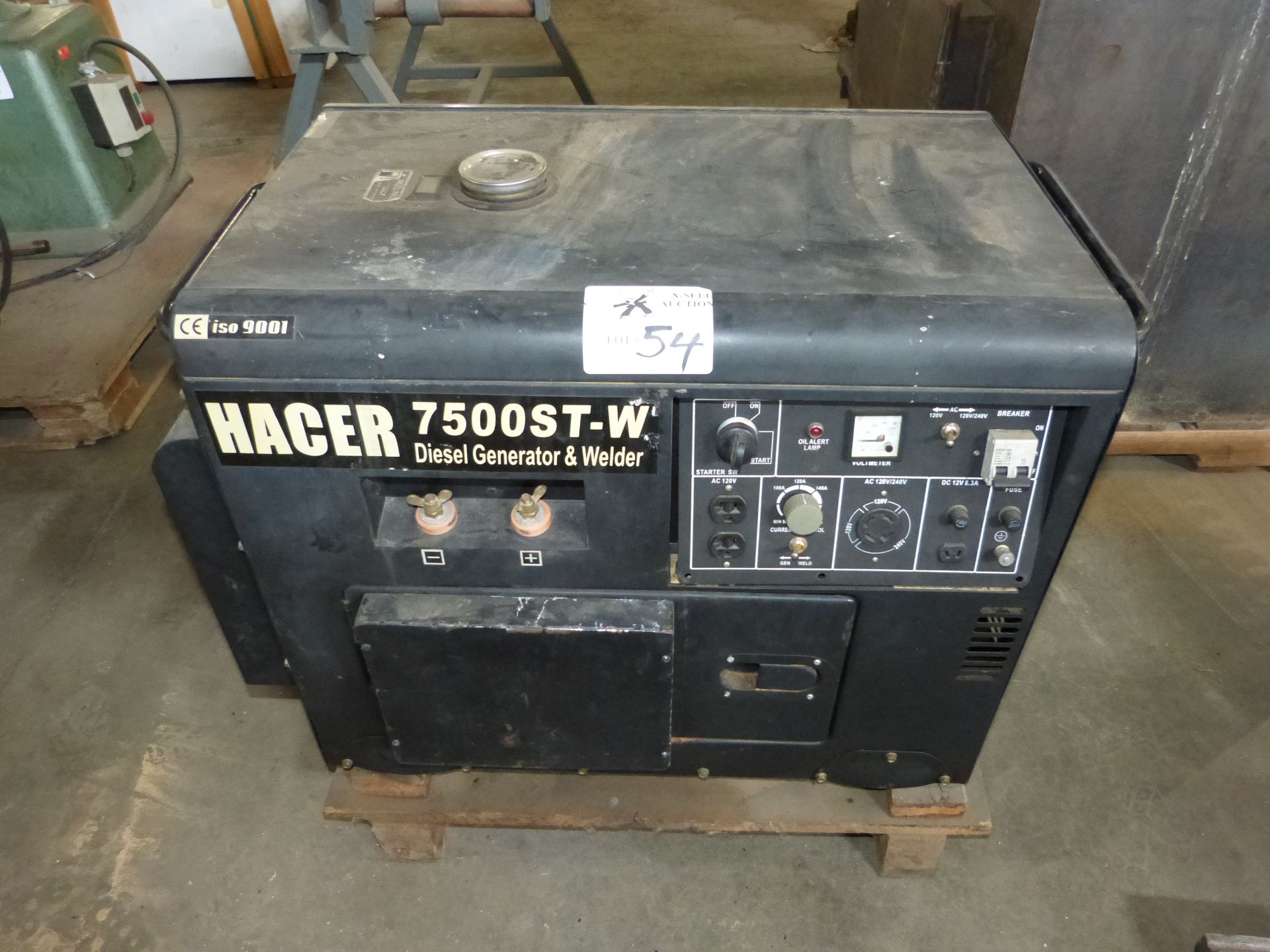 HACER MODEL 7500ST 11HP 6500/7500 WATT 180A DIESEL GENERATOR WELDER