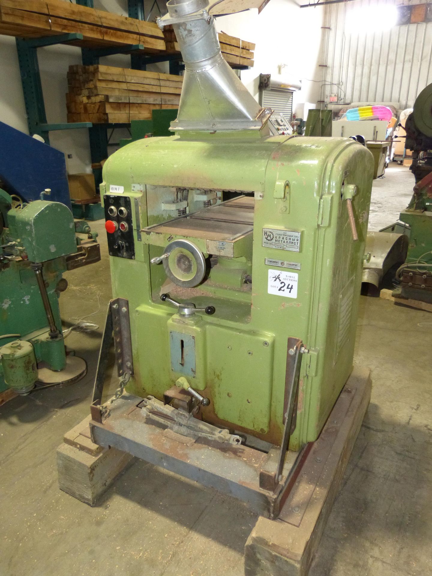 STANKO 24" HEAVY DUTY WOOD PLANER 10HP MOTOR,