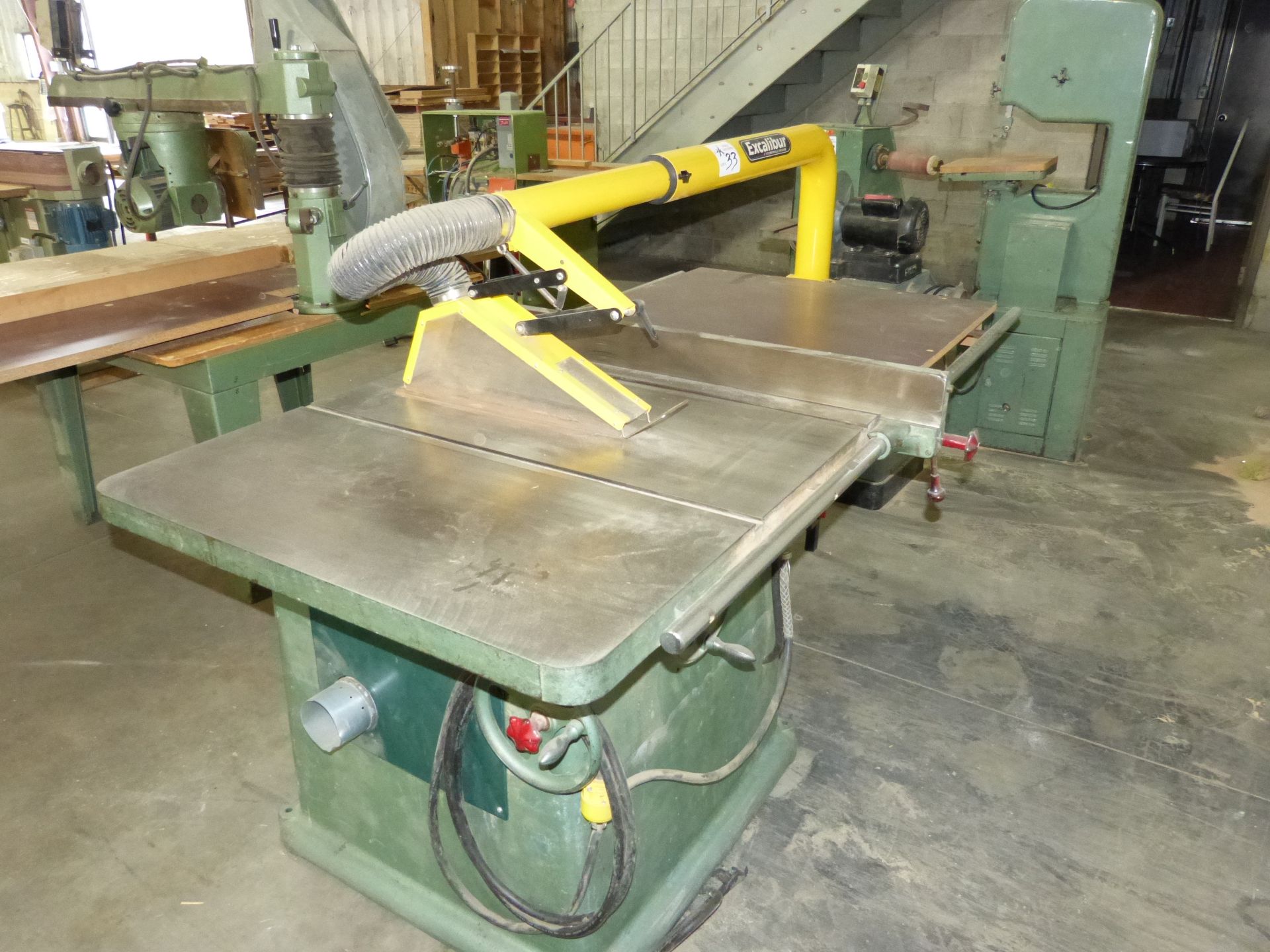 GENERAL 10" TABLE SAW, 24" GAUGING SYSTEM, TILTING BLADE, WITH EXCALIBUR DUST COLLECTOR ARM ONLY - Image 2 of 5