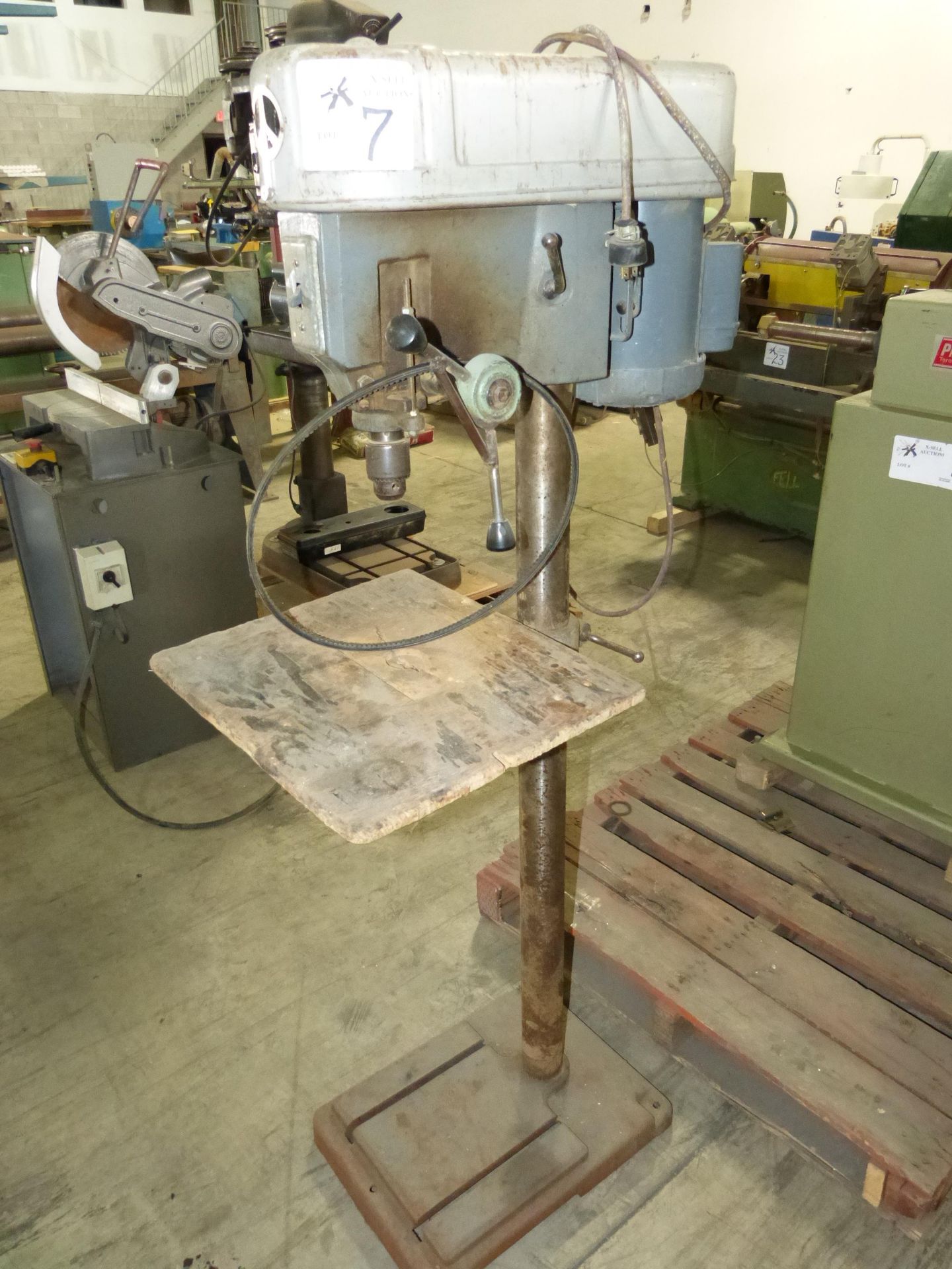 ROCKWELL FLOOR MODEL DRILL PRESS, 6' QUILL TRAVEL, 110 VOLTS