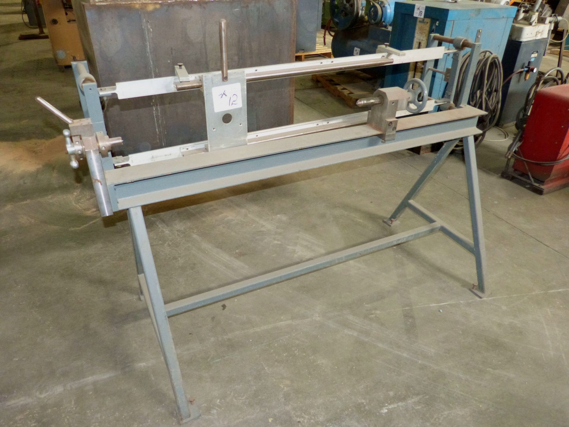 CUSTOM TURNING LATHE, FOR DOING SPINDLES, 55" CENTER