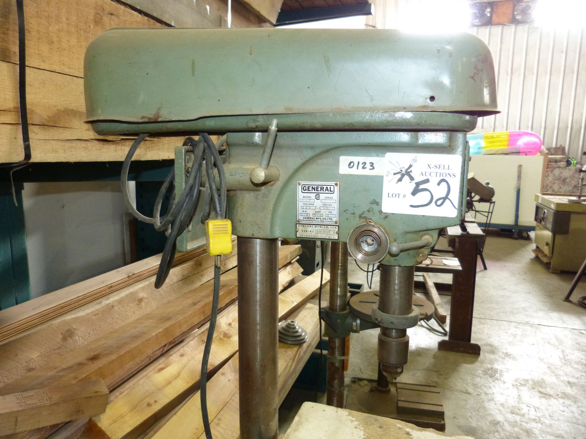GENERAL FLOOR MOUNTED DRILL PRESS ( INCOMPLETE) - Image 4 of 5