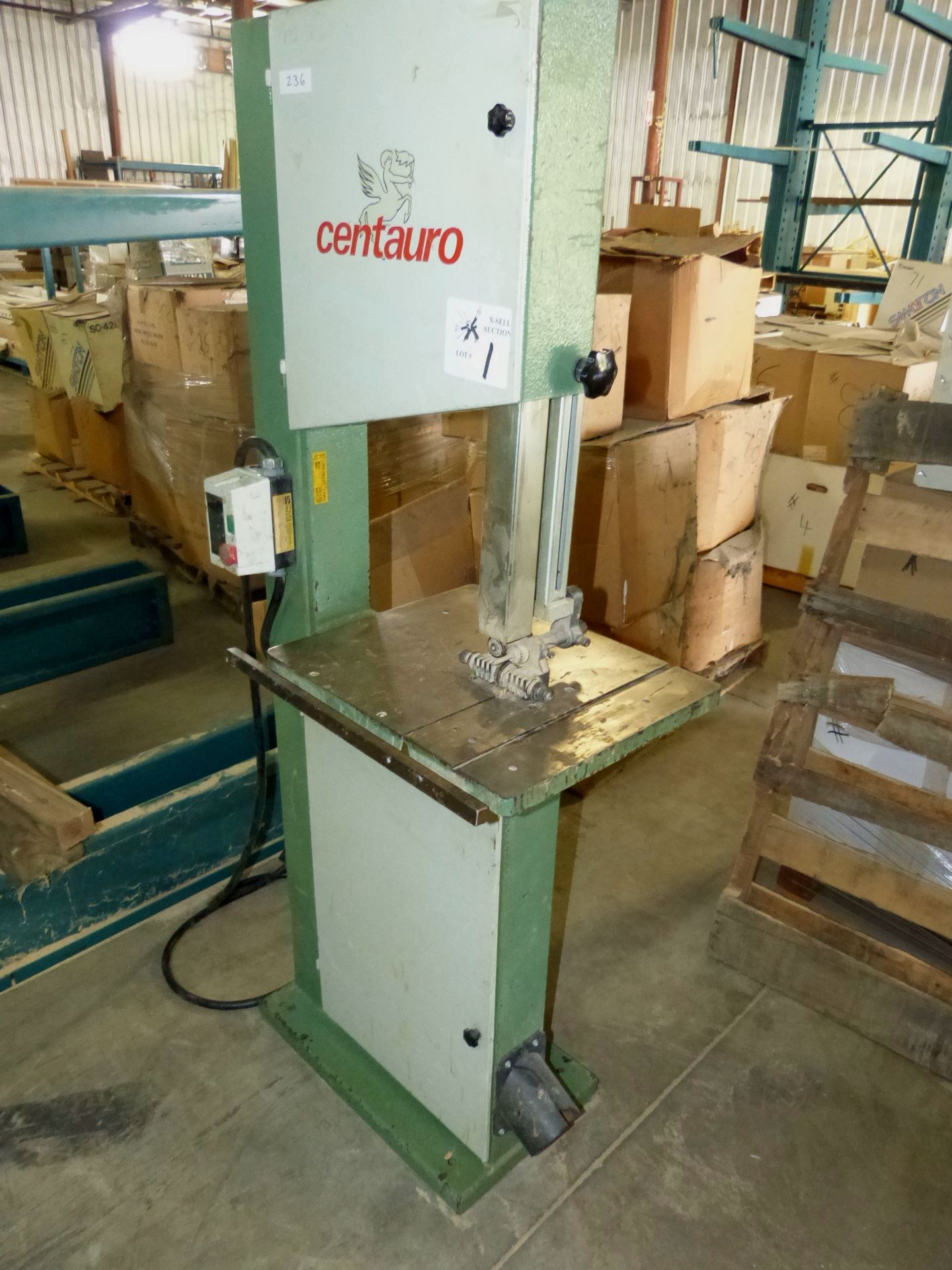 CENTAURO MODEL 400SP VERTICAL BANDSAW, 16" THROAT CAPACITY,