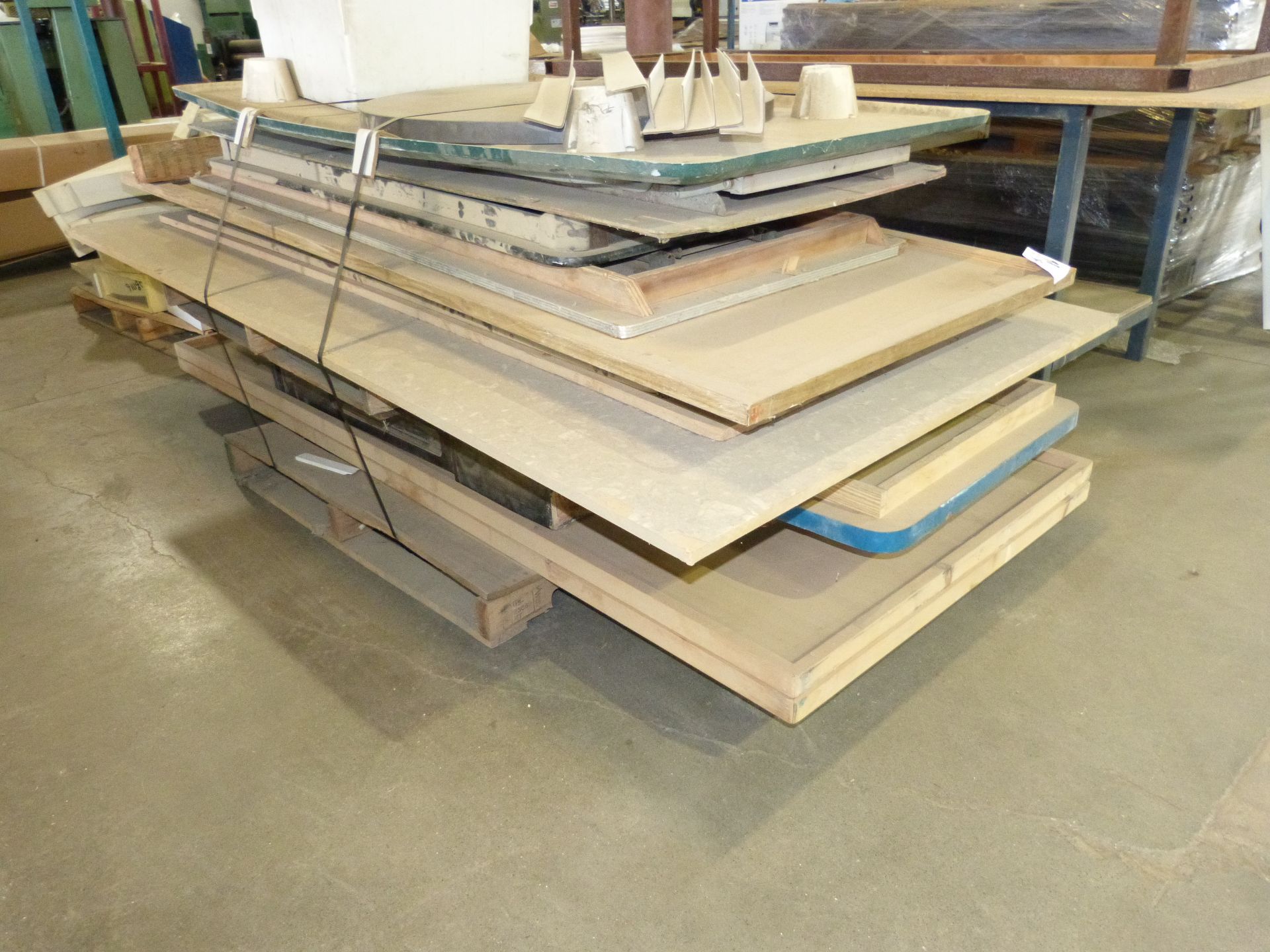 LOT- WOOD FOLDING TABLES - Image 2 of 2