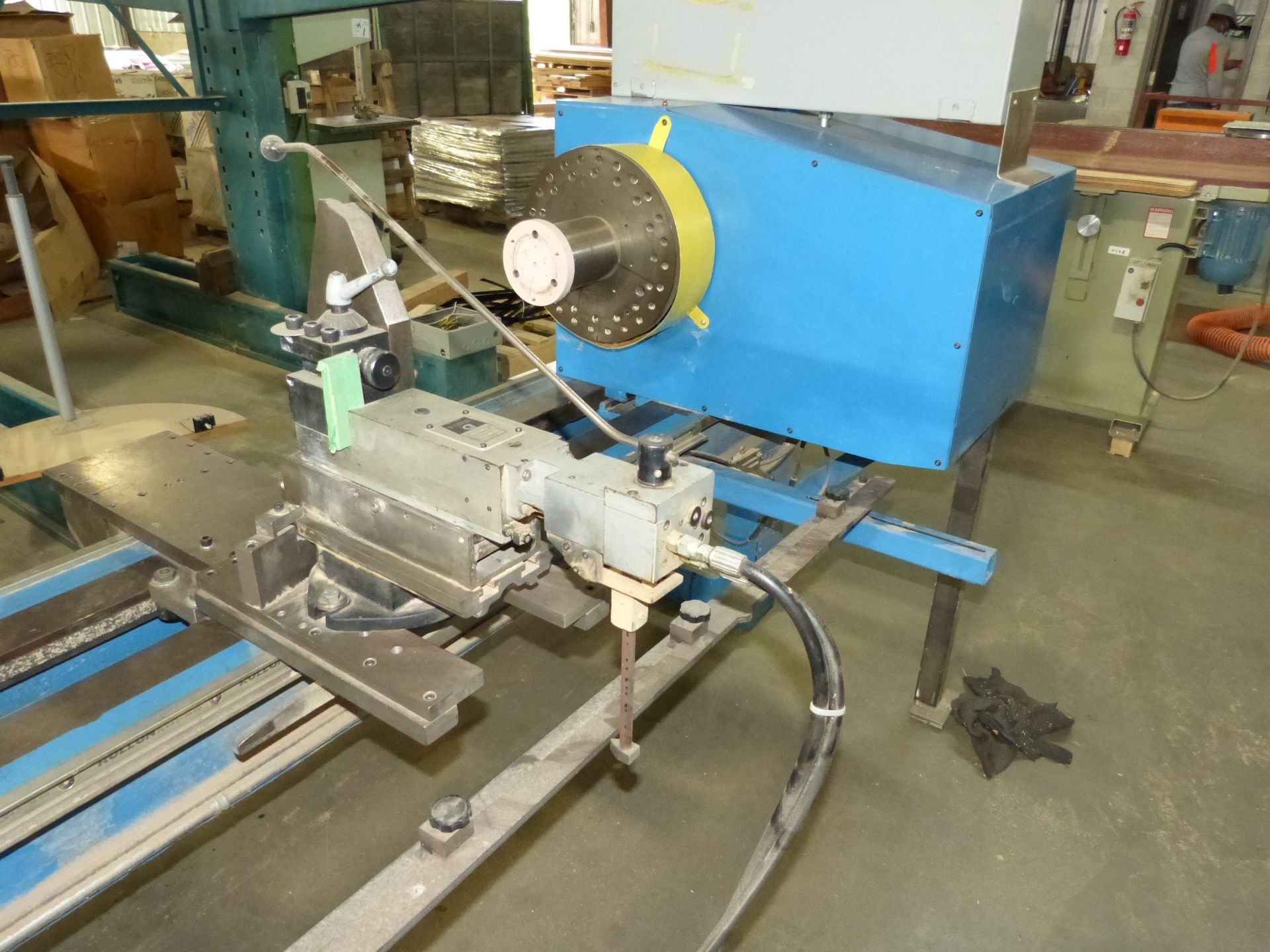 BOLTON CUSTOM WOOD TURNING LATHE, 17' CENTERS, DUPLOMATIC HYDRAULIC POWERED CROSS SLIDE - Image 6 of 9