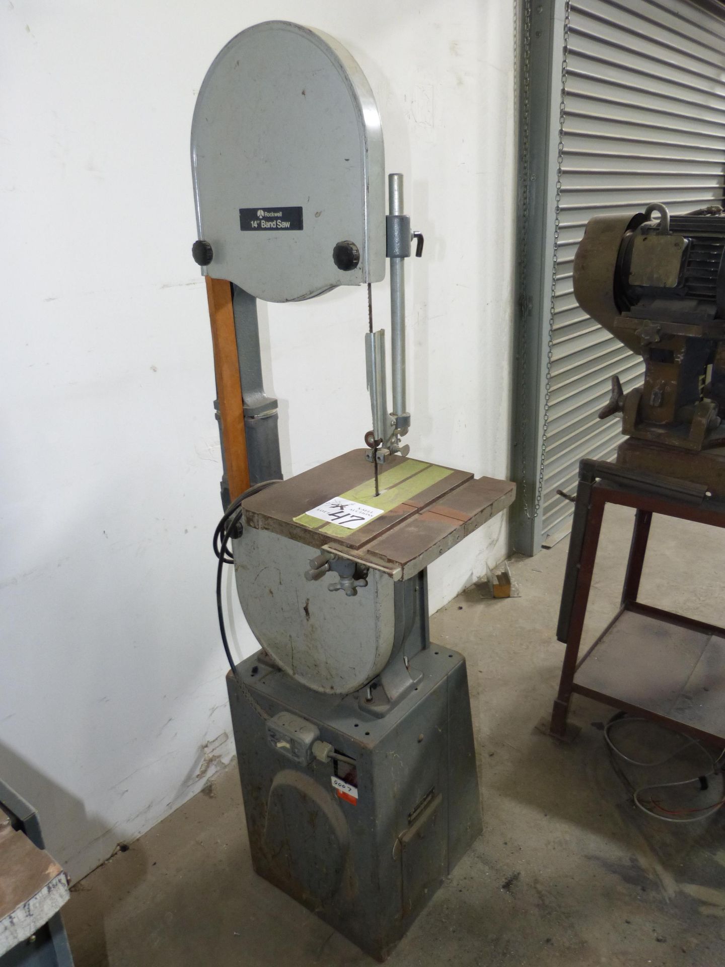 ROCKWELL VERTICAL BANDSAW 14'' THROAT CAPACITY