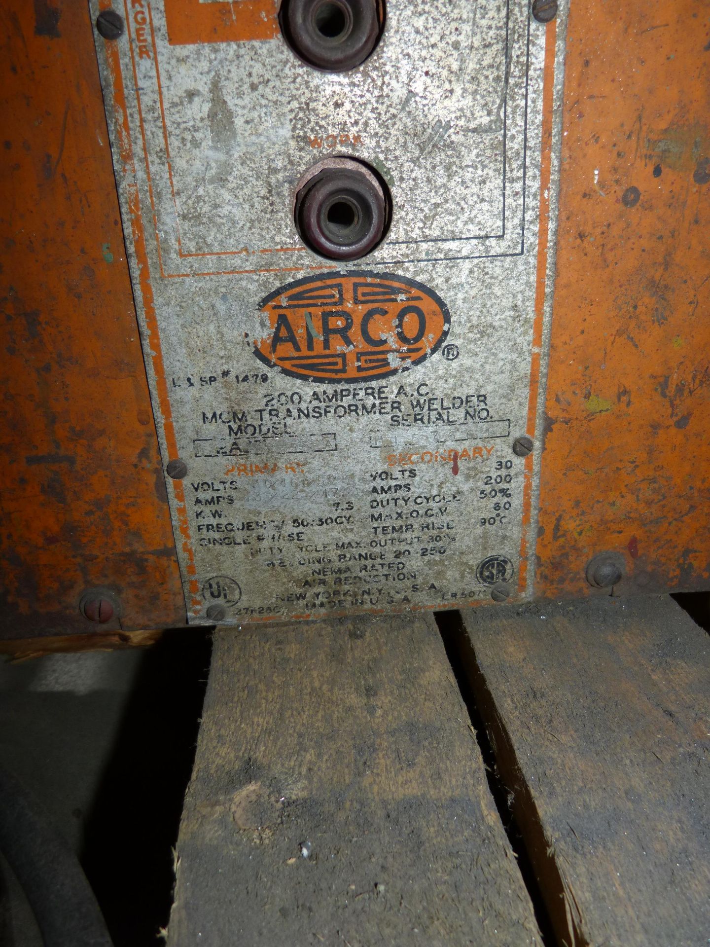 AIRCO 300 AMP STICK ARC WELDER - Image 5 of 5