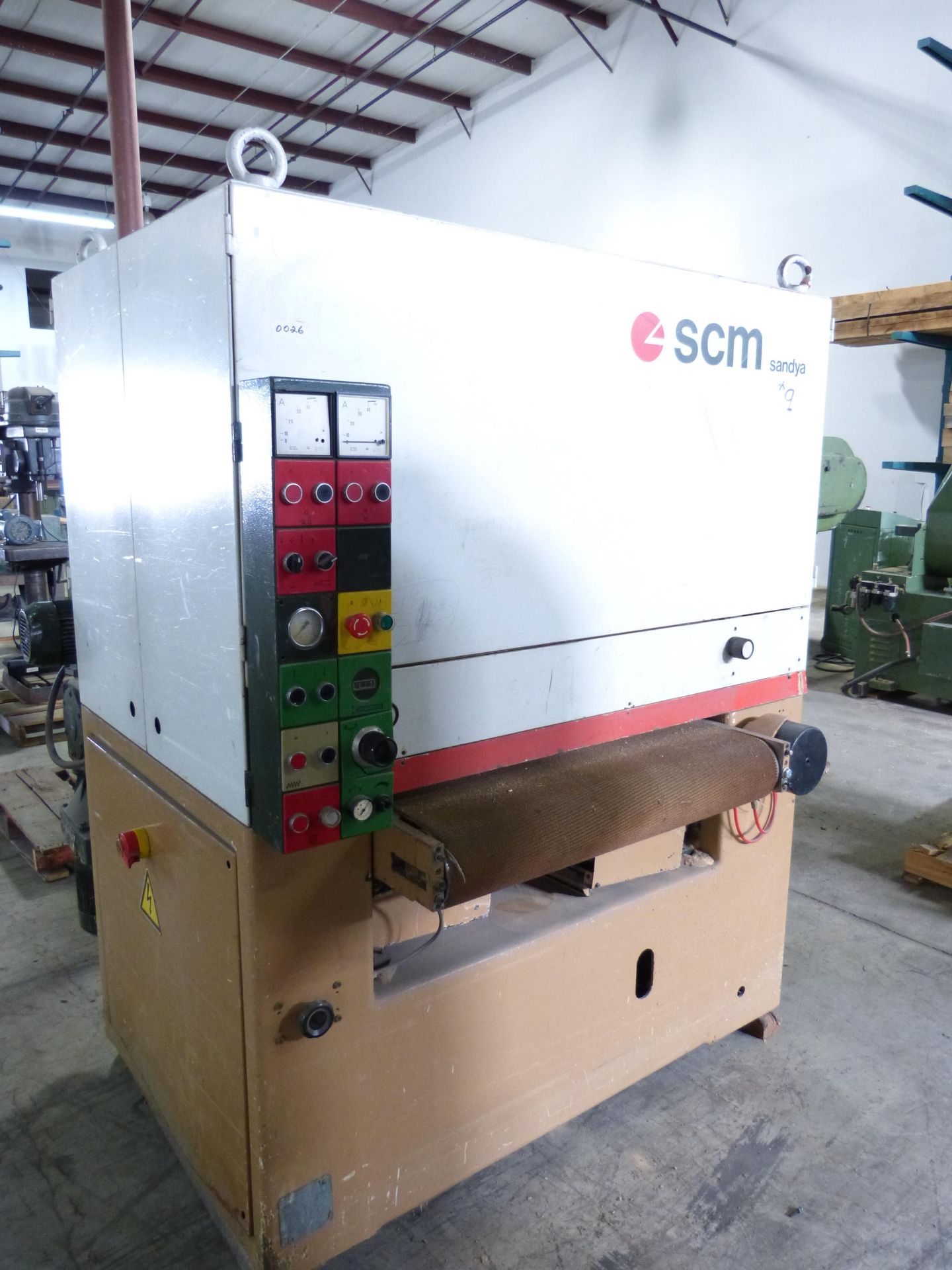 SCM MODEL CS92 WIDE BELT SANDER, DUAL BELTS, 36" WIDE FEED BELT, S/N 170601 - Image 2 of 5