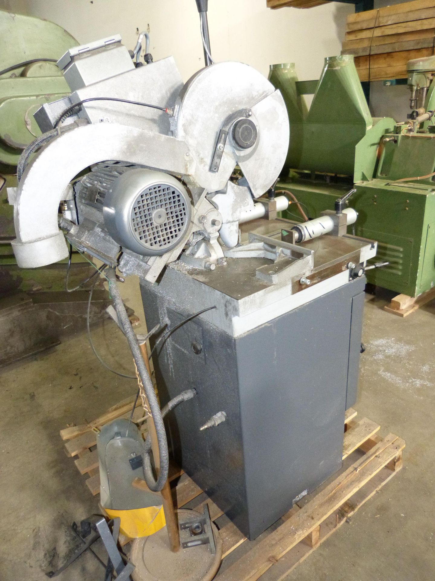 HYDMECH MODEL PNF350AV COLD CUT SAW, 2 SPEED 14" BLADE, 3HP MOTOR, ROTATING TABLE - Image 3 of 4