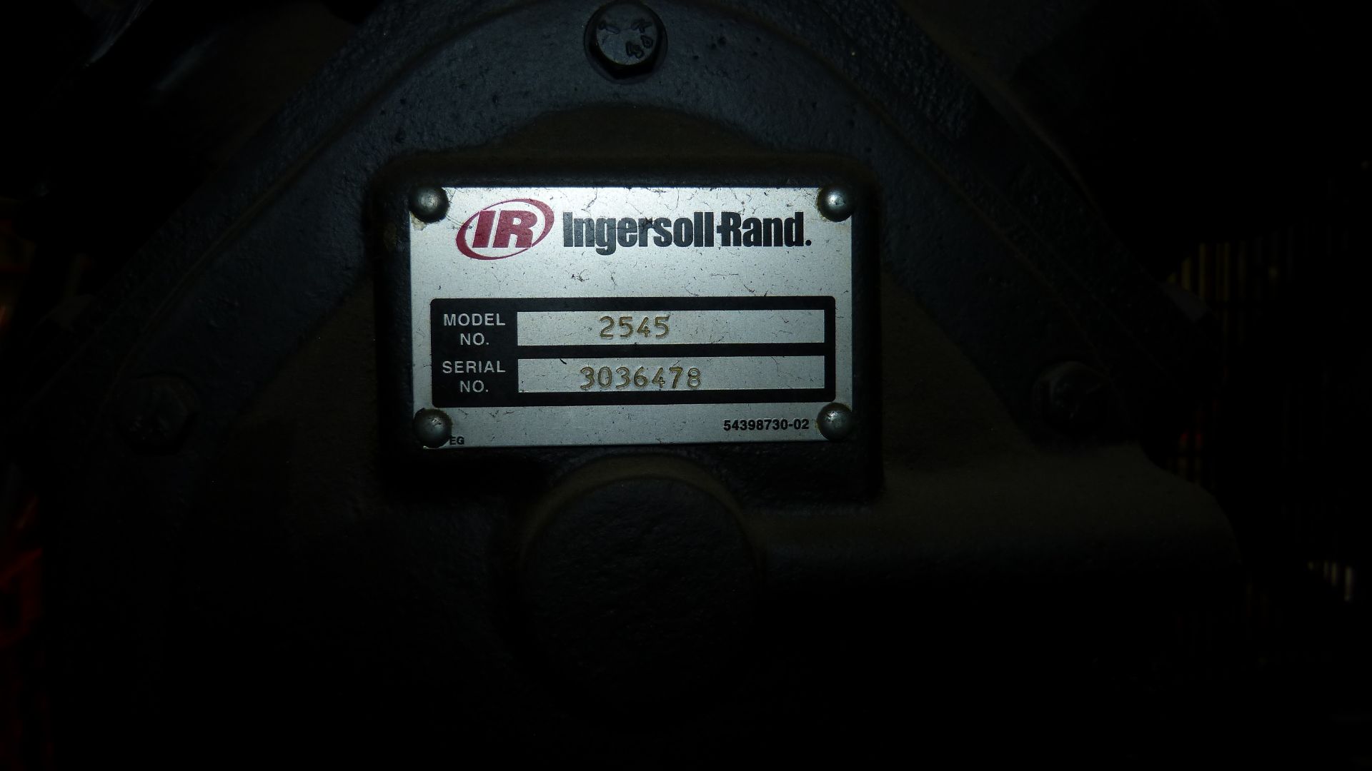 Ingersoll Rand 20Hp Vertical Air compressor, Over Sized Tank, Like New Condition, 575 volts - Image 6 of 7