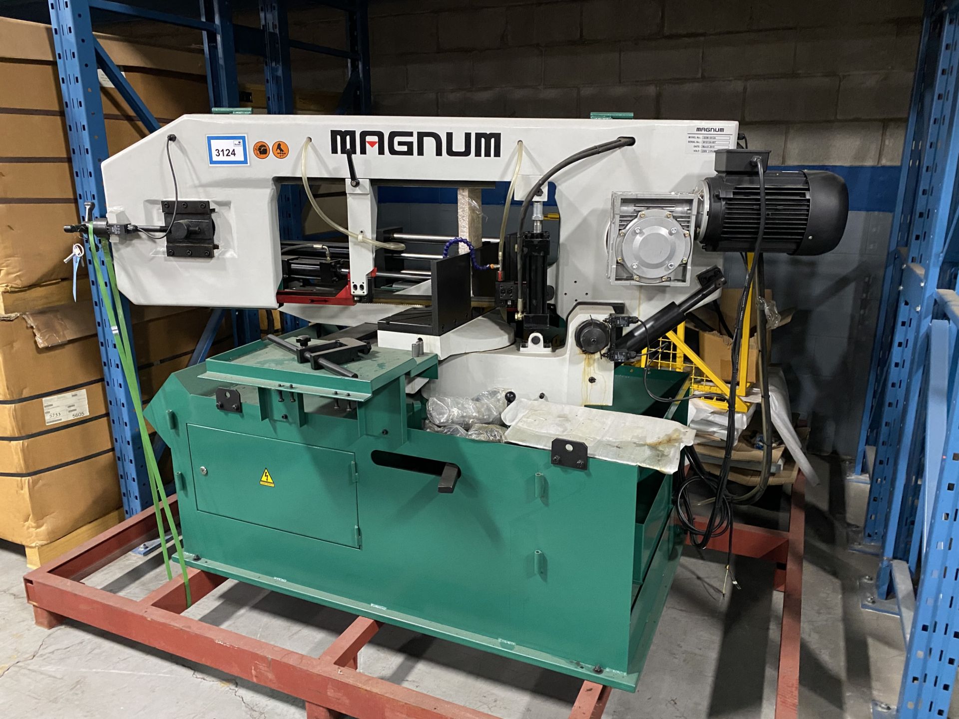 Magnun Model BSM-1813A Horizontal Bandsaw, 24"x15" Capacity, Brand New Never Used, New 2015