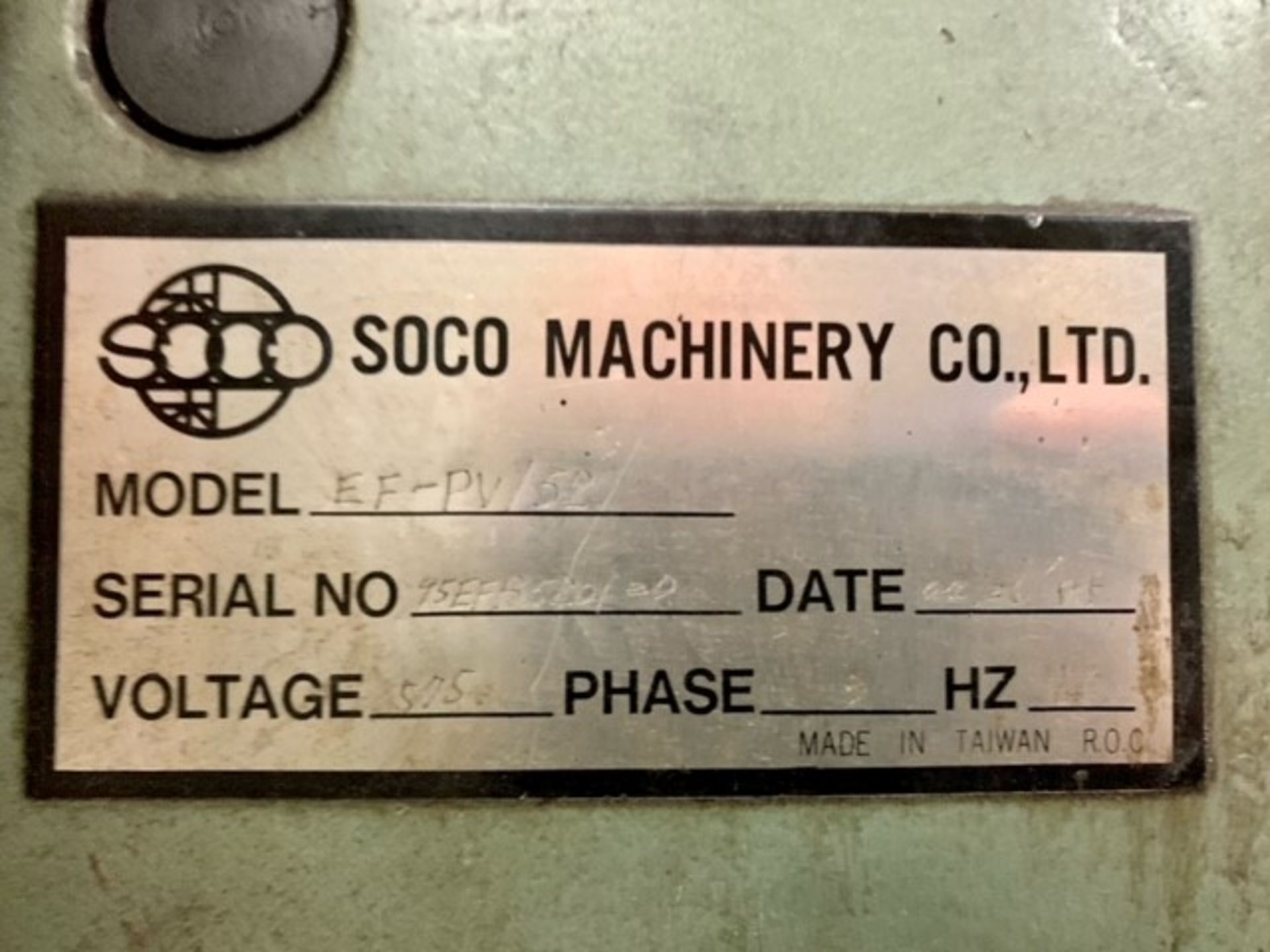 Soco EF-PV152 Single End ID/OD Tube Chamfering Machine - Image 5 of 5