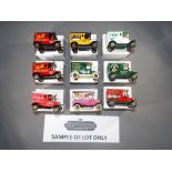 Lledo - Approximately 90 diecast 1920 Model T Ford Vans by Lledo all in collector boxes.